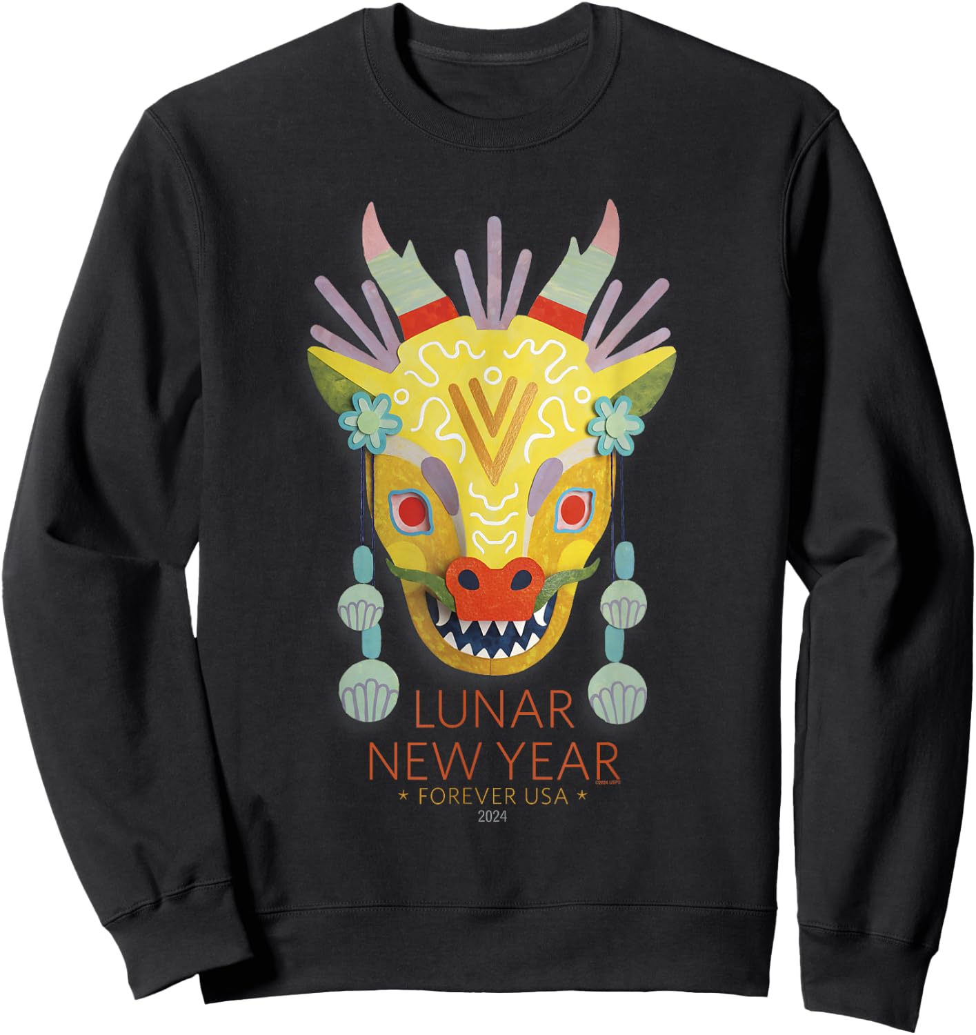 USPS Lunar New Year - Dragon Sweatshirt - Sweatshirt | Black