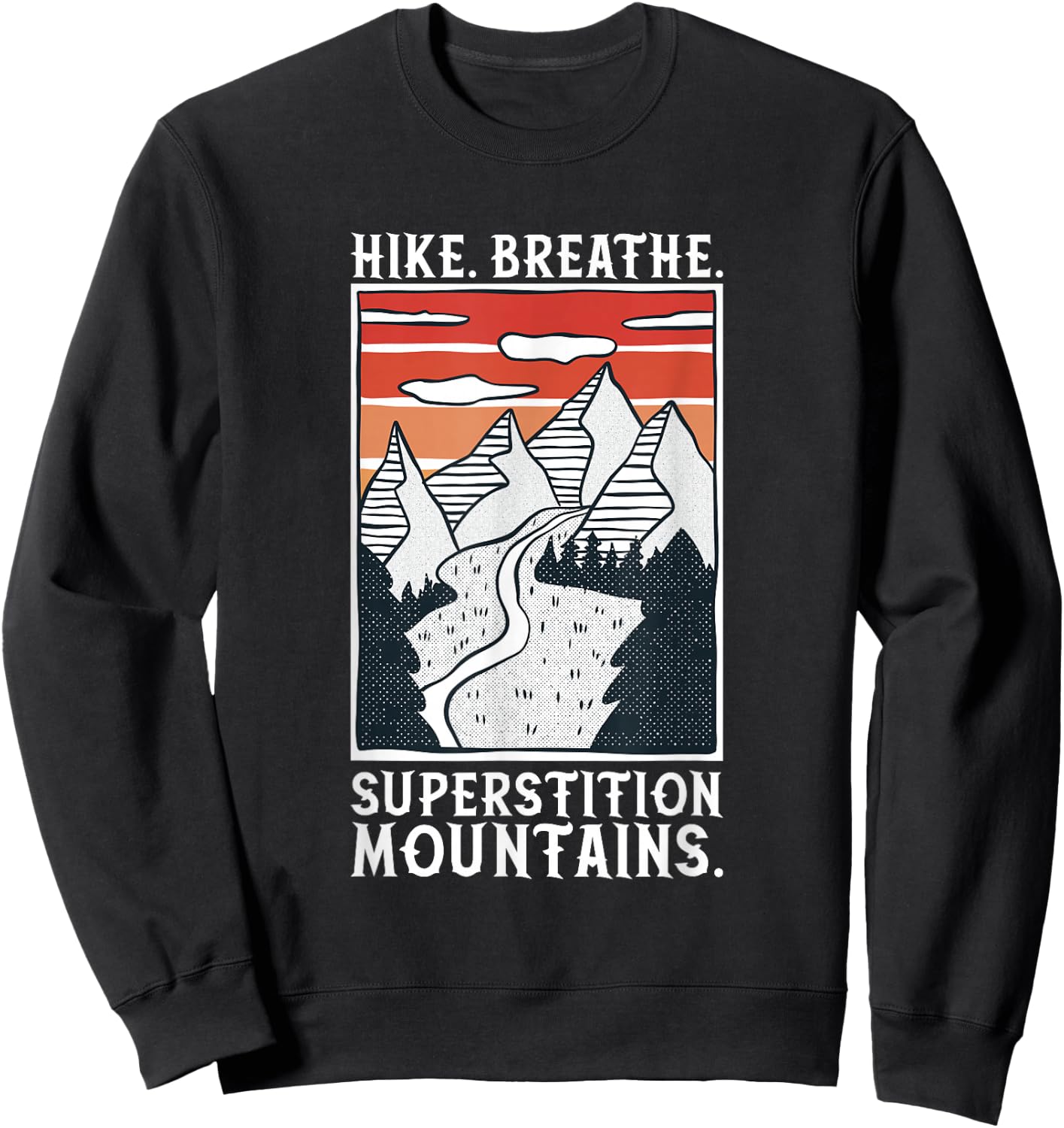 Hiking - Superstition Mountains Sweatshirt - Sweatshirt | Black