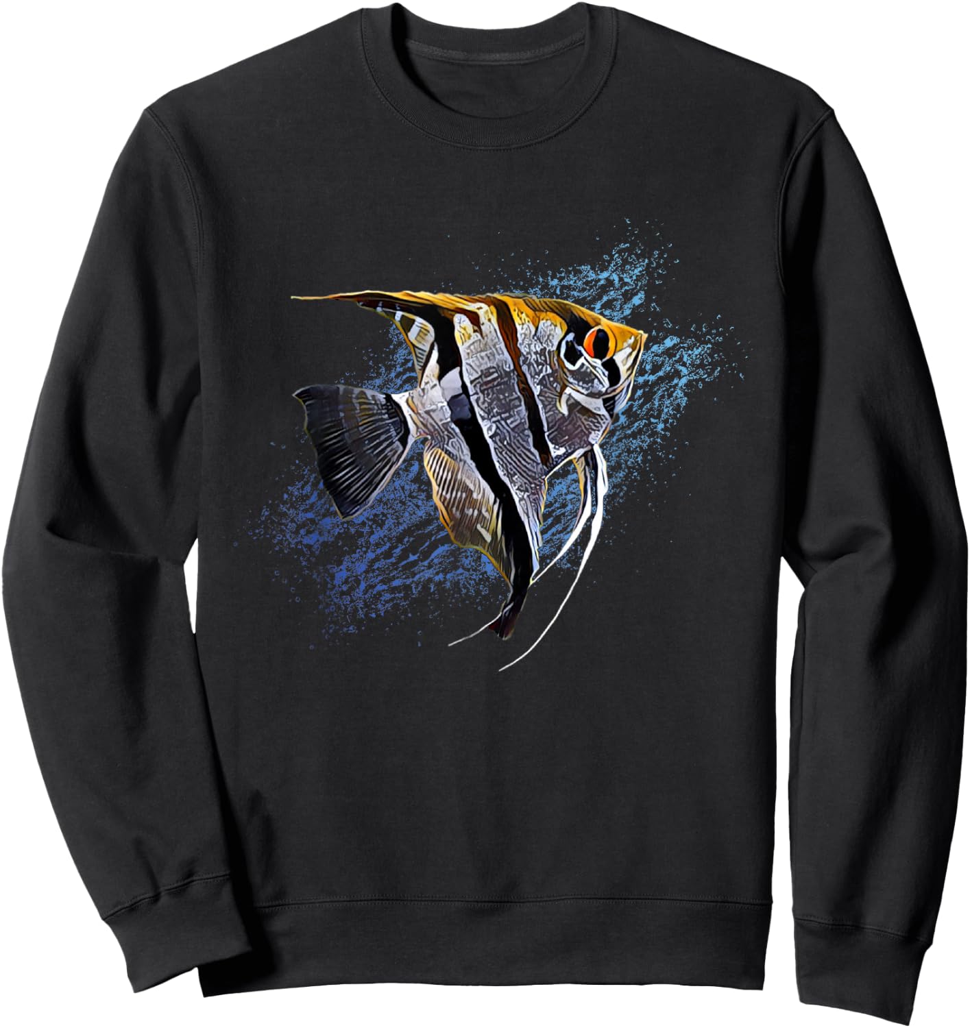 Angelfish Tropical Fish Keeper Cichlid - Fish Fan Sweatshirt - Sweatshirt | Black