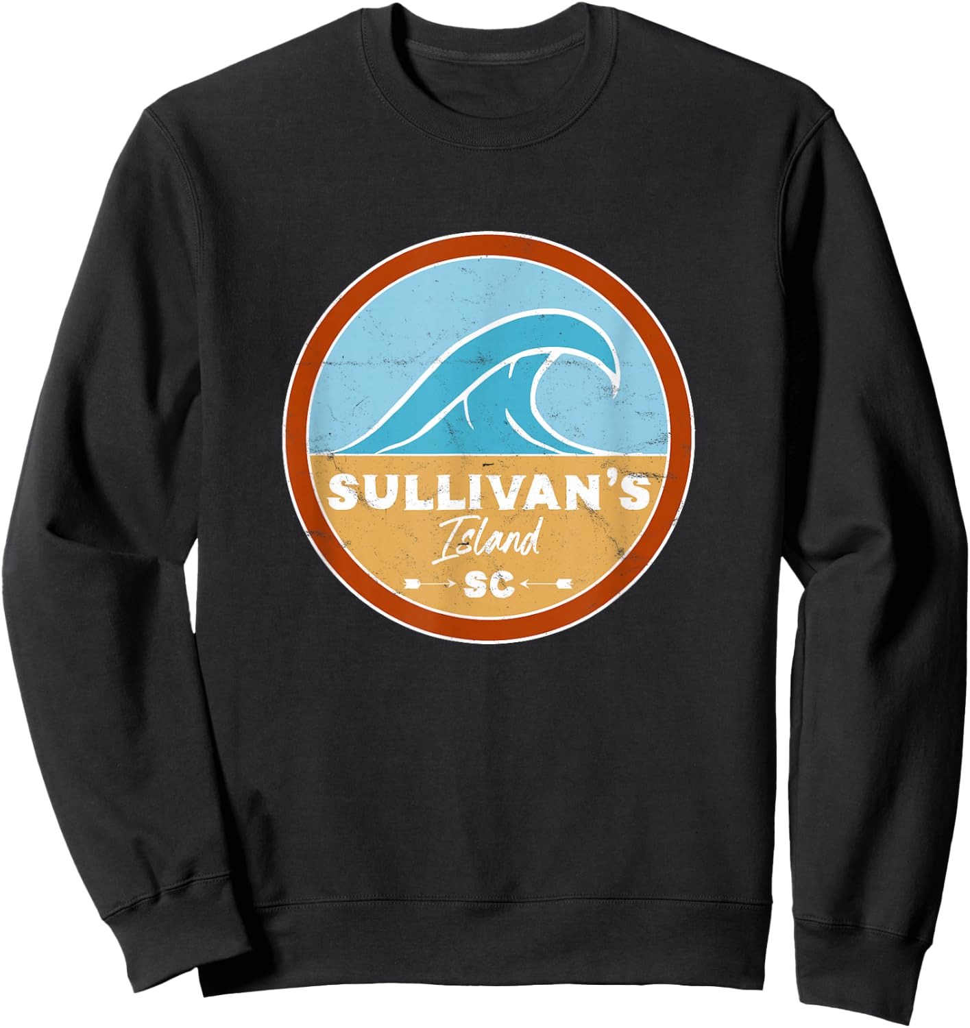 Sullivan's Island Beach South Carolina SC Beach Lover Men Women Kids Sweatshirt - Sweatshirt | Black