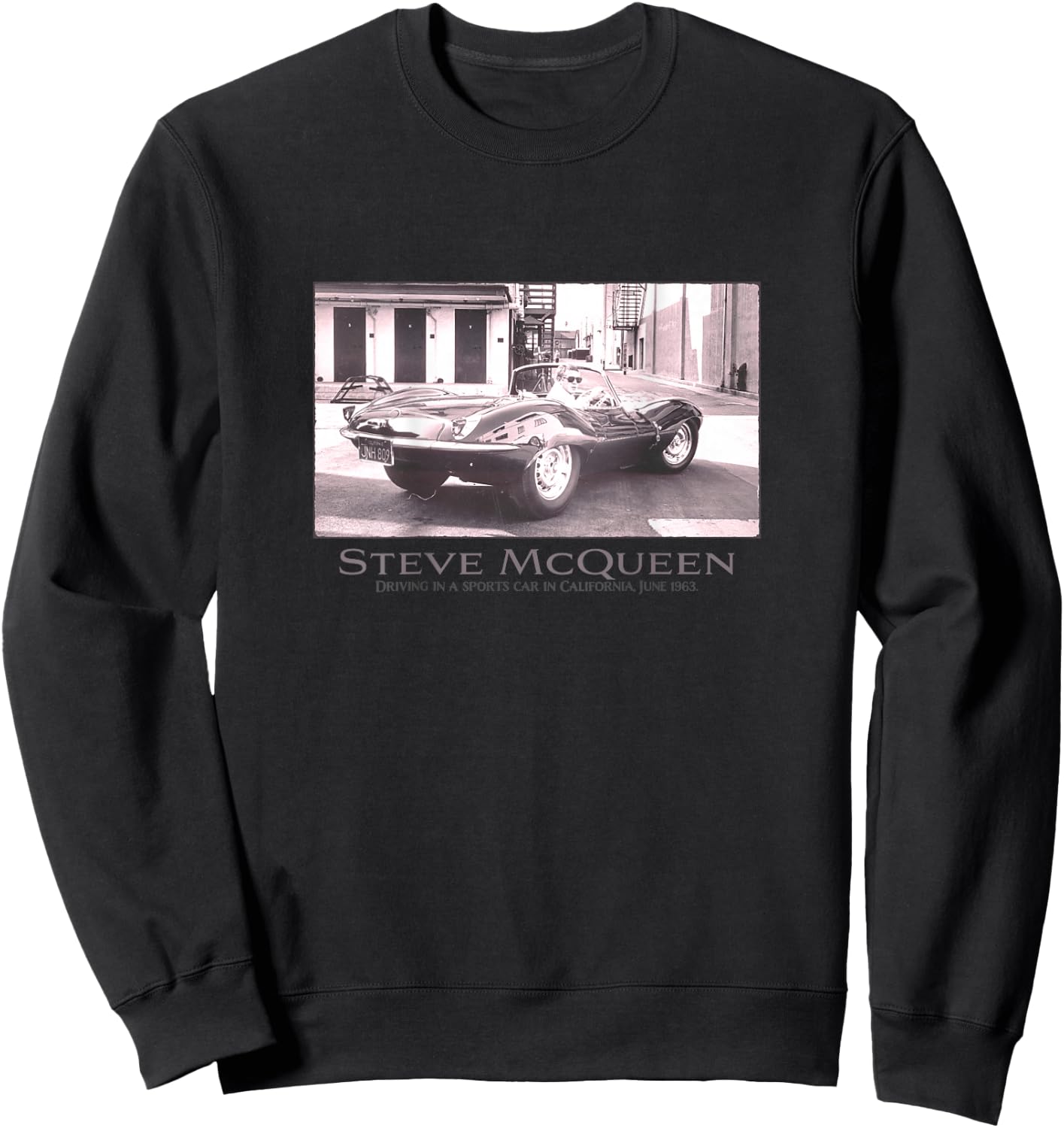 Steve McQueen_002_Back Printed , Black, S Sweatshirt - Sweatshirt | Black