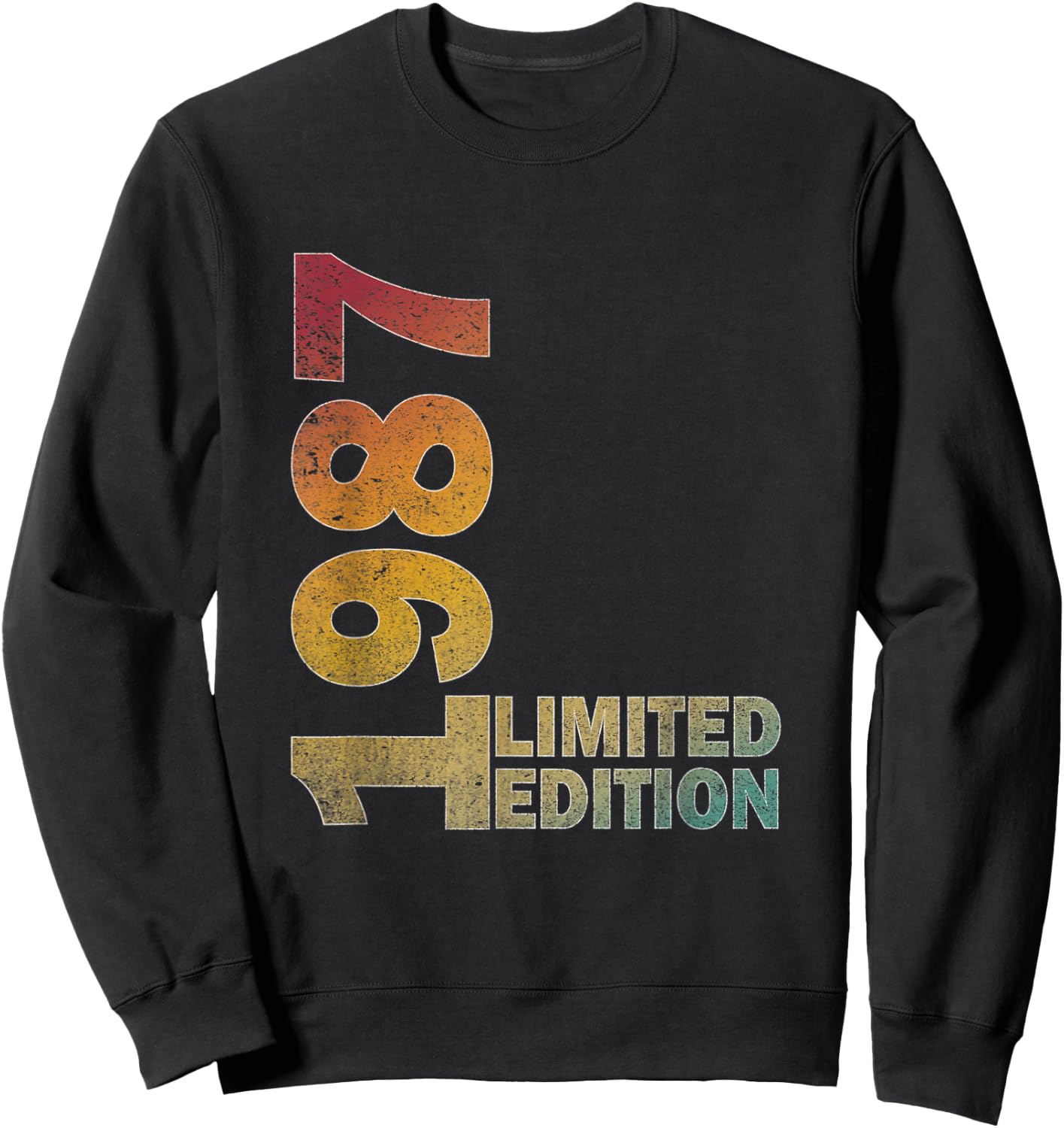 38th Birthday Gift men & women born 1987 turning 38 Year Old Sweatshirt - Sweatshirt | Black