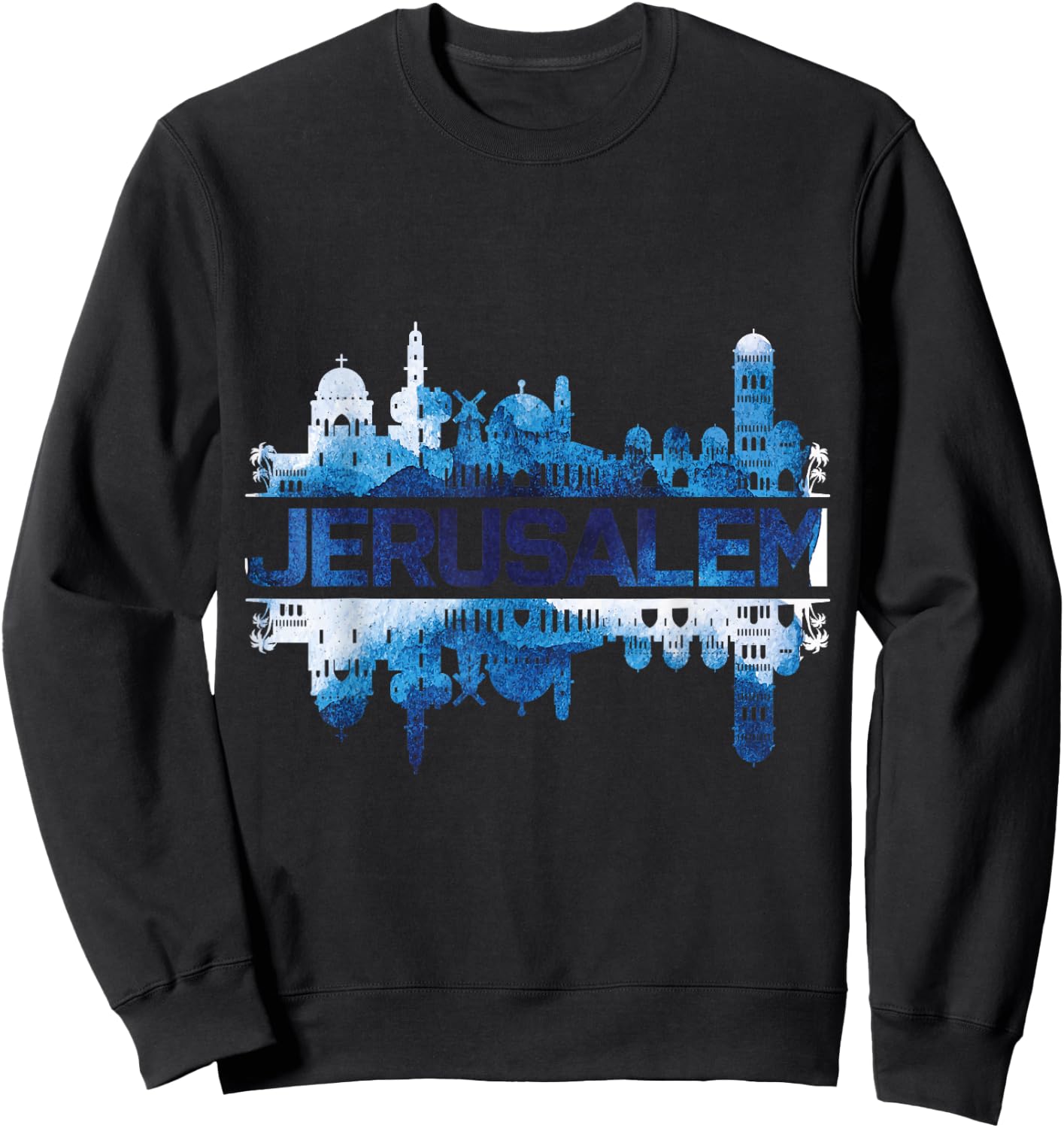 Jerusalem Israel Sweatshirt - Sweatshirt | Black