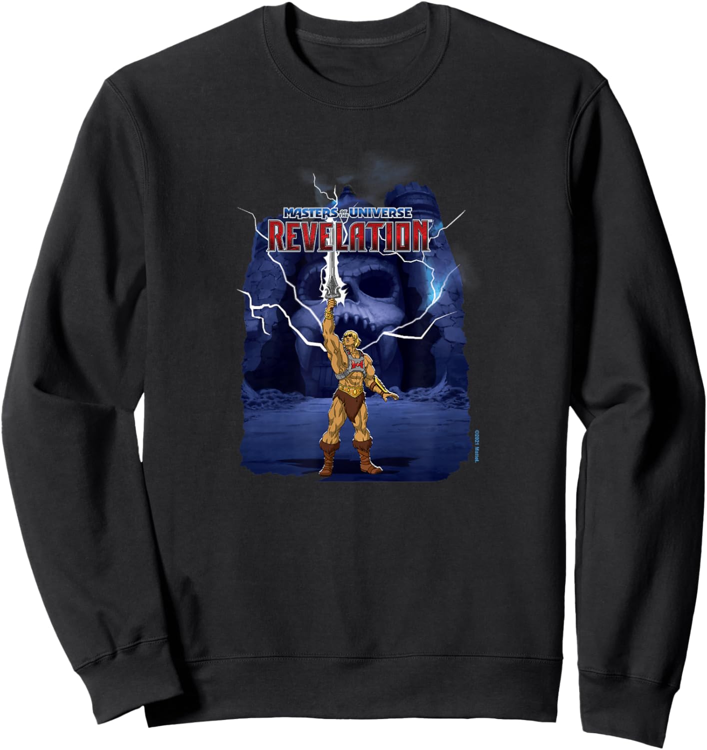 The Masters of the Universe: The Revelation - He-Man Grayskull , black Sweatshirt - Sweatshirt | Black