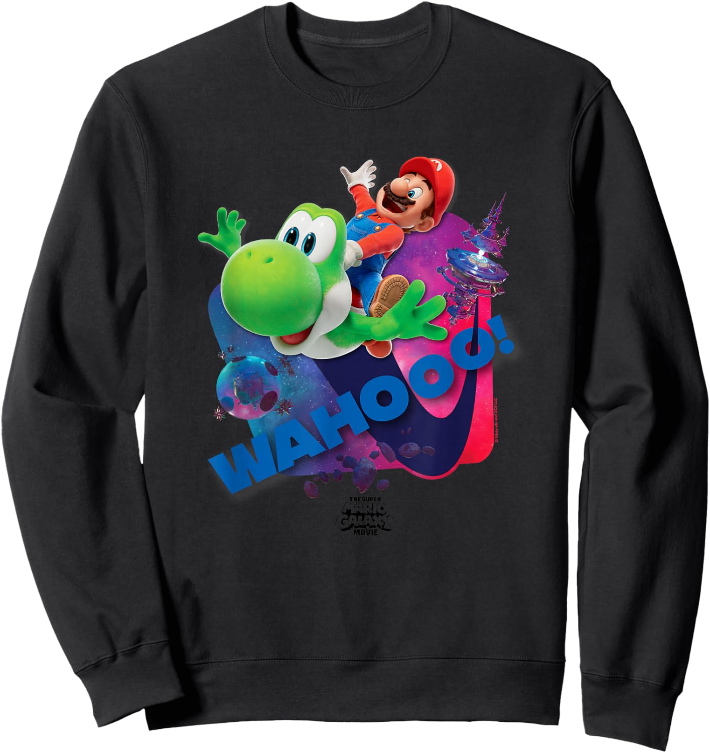 The Super Mario Galaxy Movie Wahoo Star Ride Sweatshirt - Sweatshirt | Black