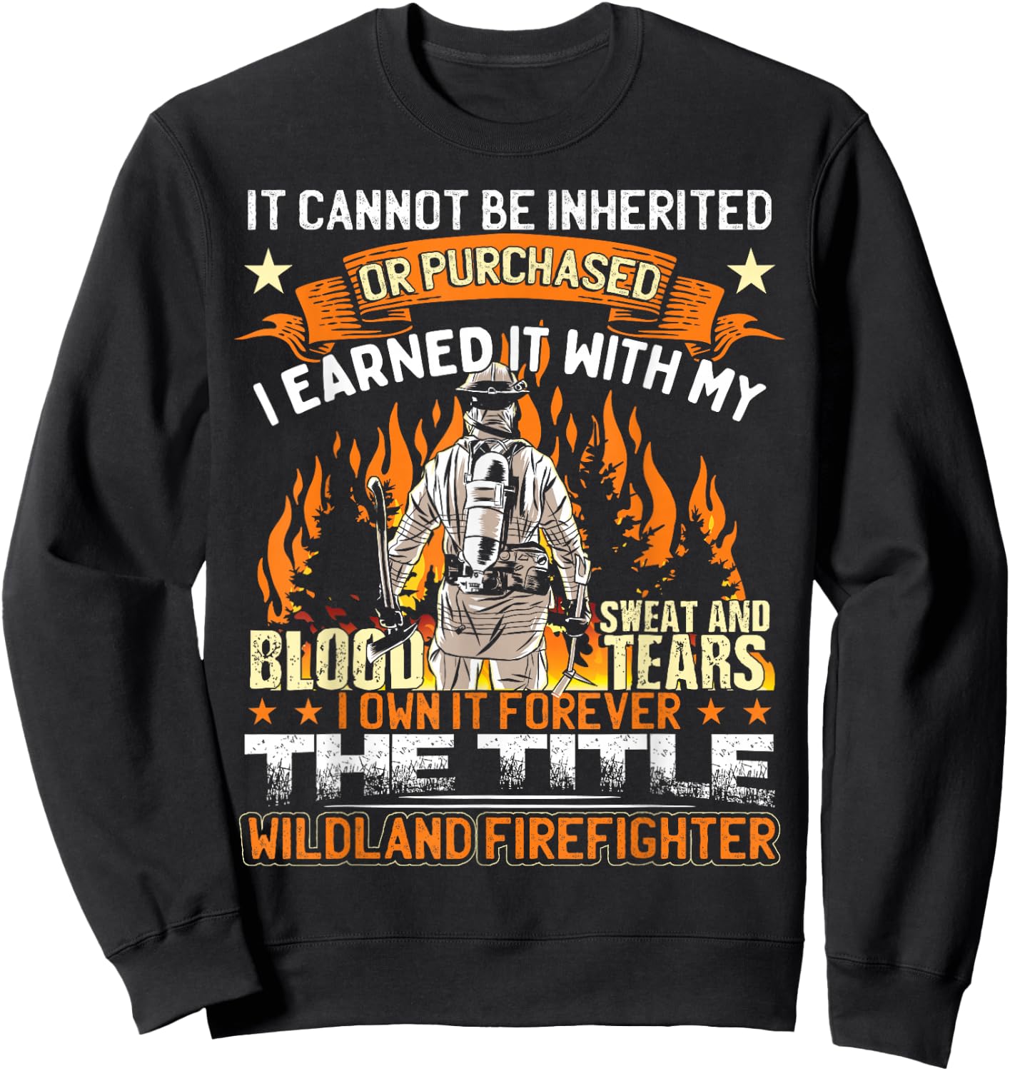 Wildland Firefighter Sweatshirt - Sweatshirt | Black