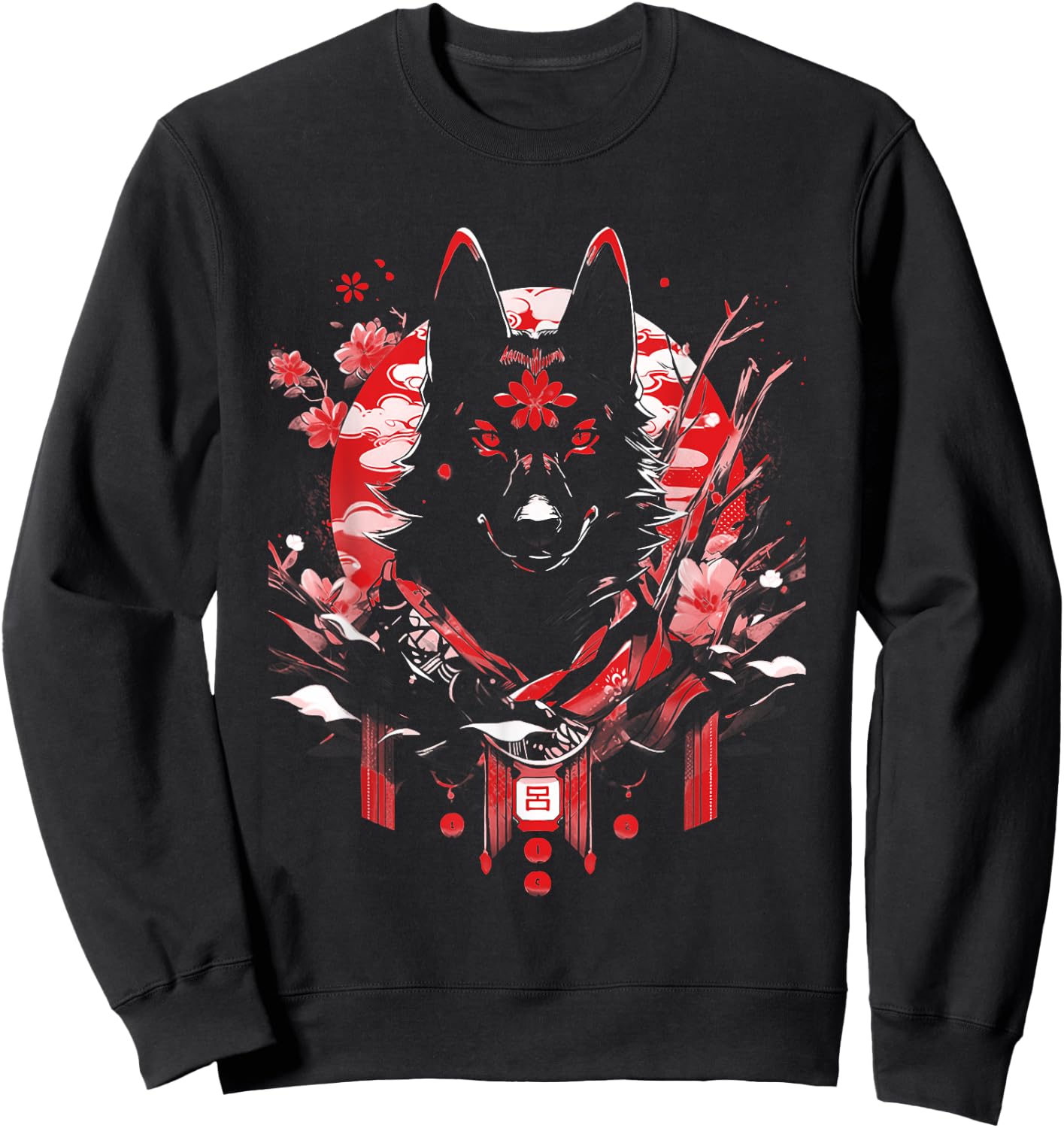 Sable Black German Shepherd Dog Ninja Samurai Japanese Cute Sweatshirt - Sweatshirt | Black