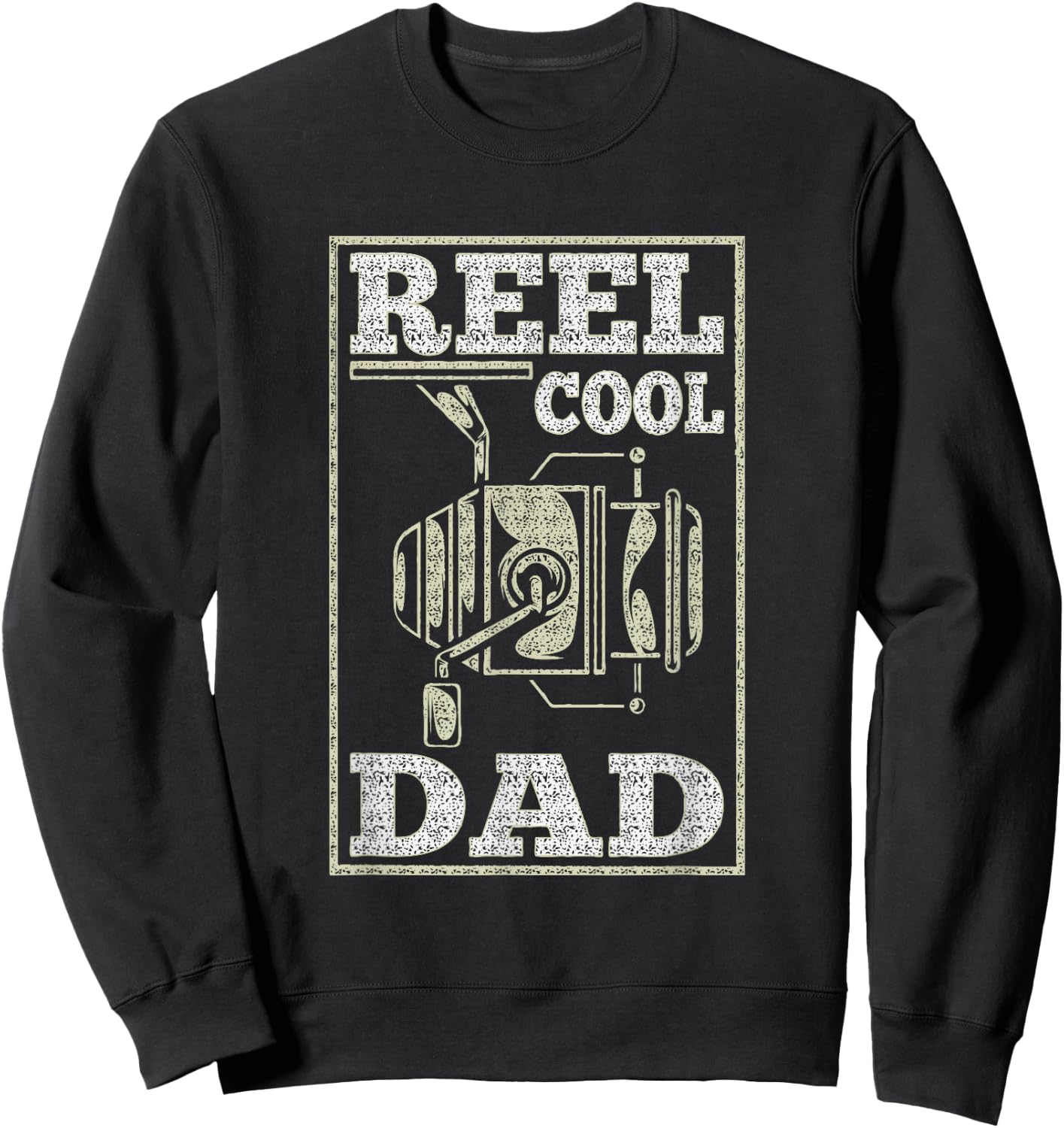 Reel Cool Dad - Fishing Daddy Father's Day Gift Sweatshirt - Sweatshirt | Black