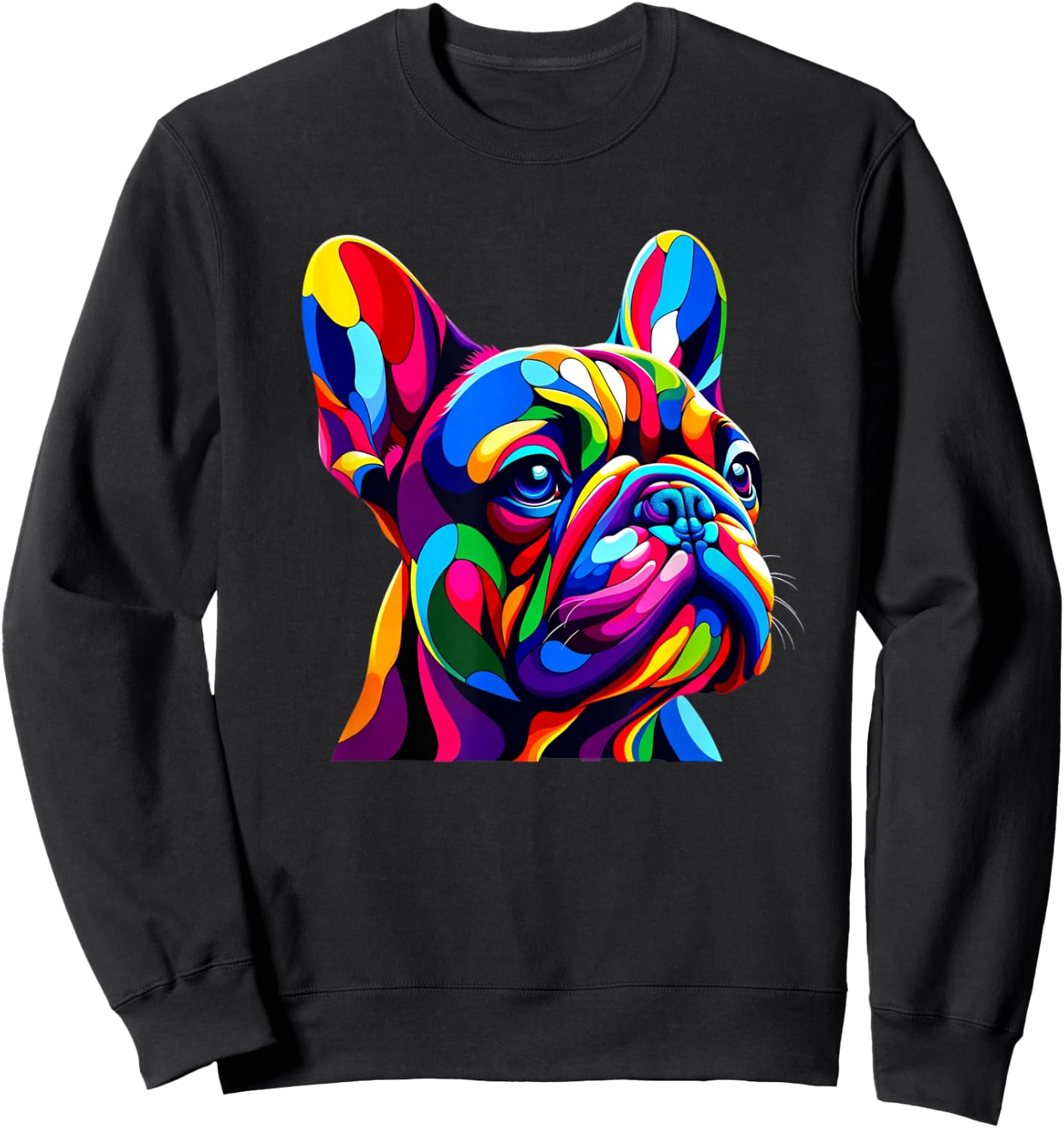 Pop Art French Bulldog Frenchie Bulldogs Frenchies Sweatshirt - Sweatshirt | Black