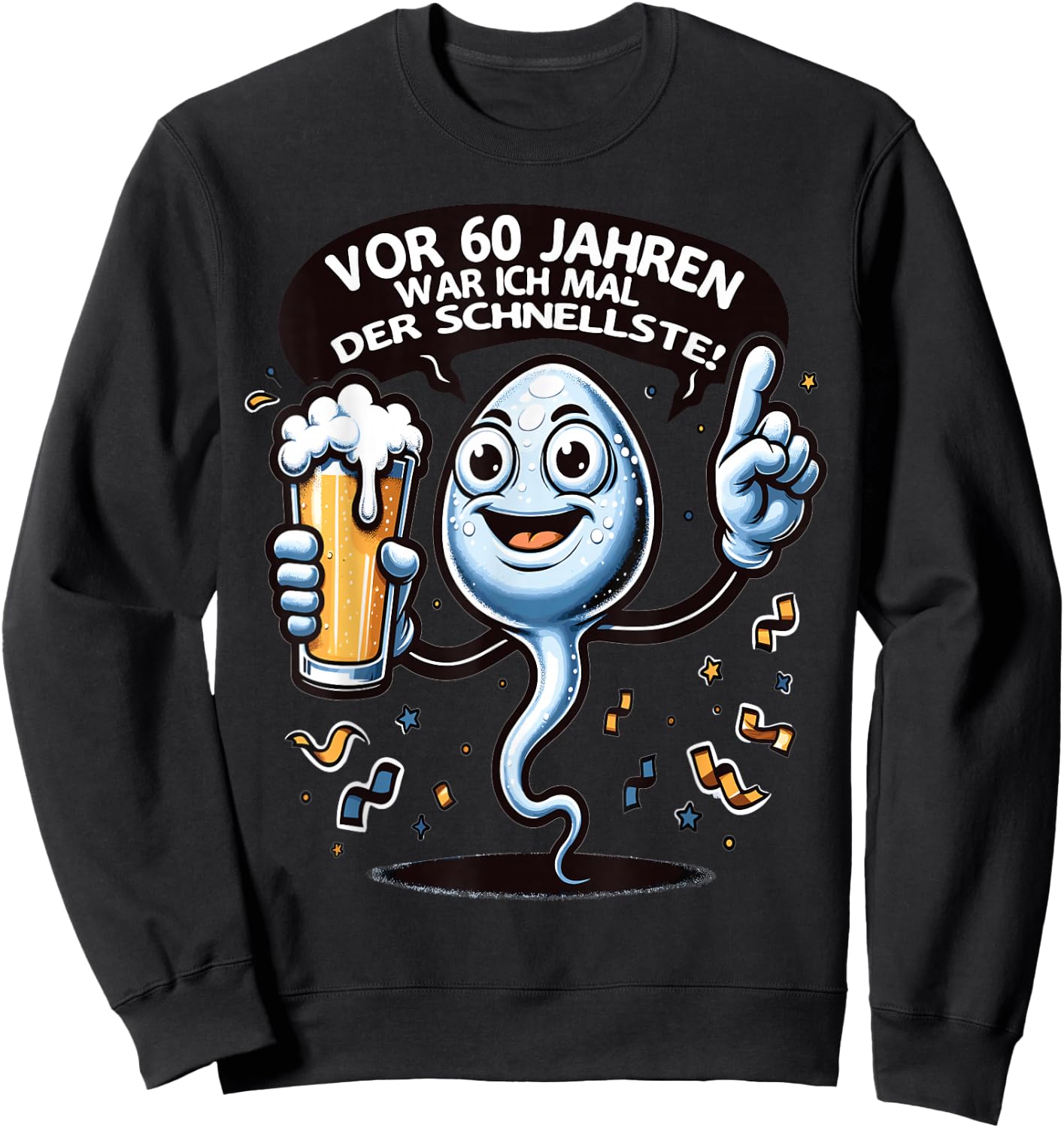 Vor 60 Jahren war Ich mal der Schnellste 60. Geburtstag Sweatshirt - Sweatshirt | Black