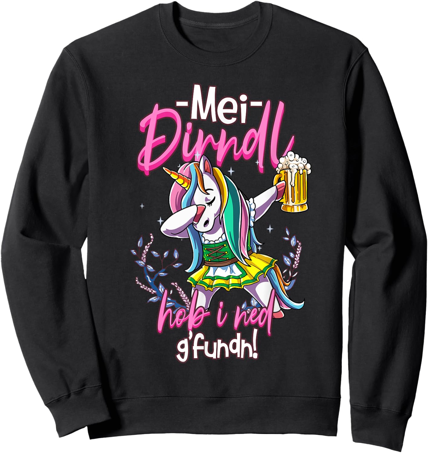 MEI Dirndl is In Da Wäsch Sweatshirt - Sweatshirt | Black