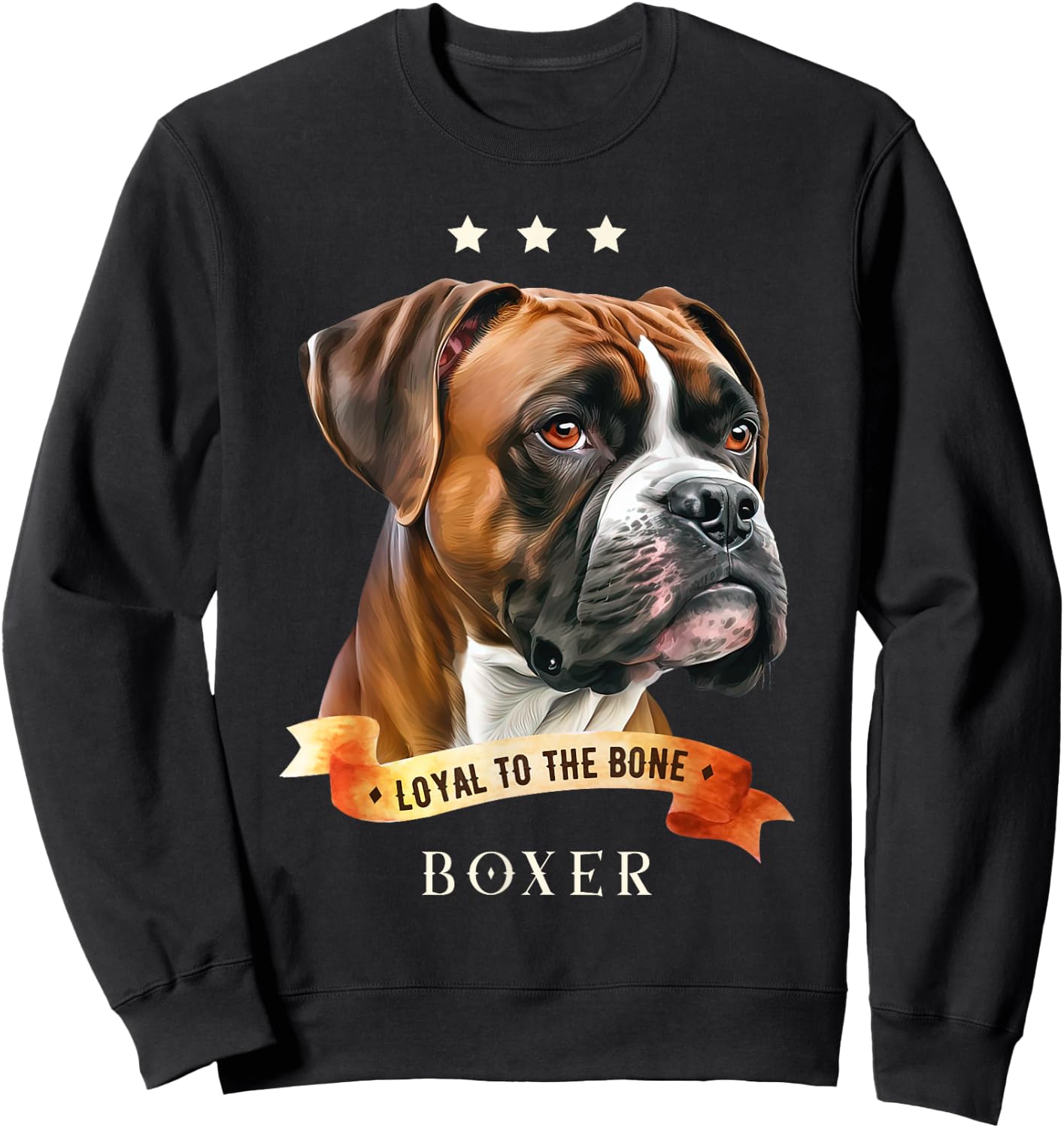 Loyal To The Bone Boxer Boxer Loyal Dogs Sweatshirt - Sweatshirt | Black