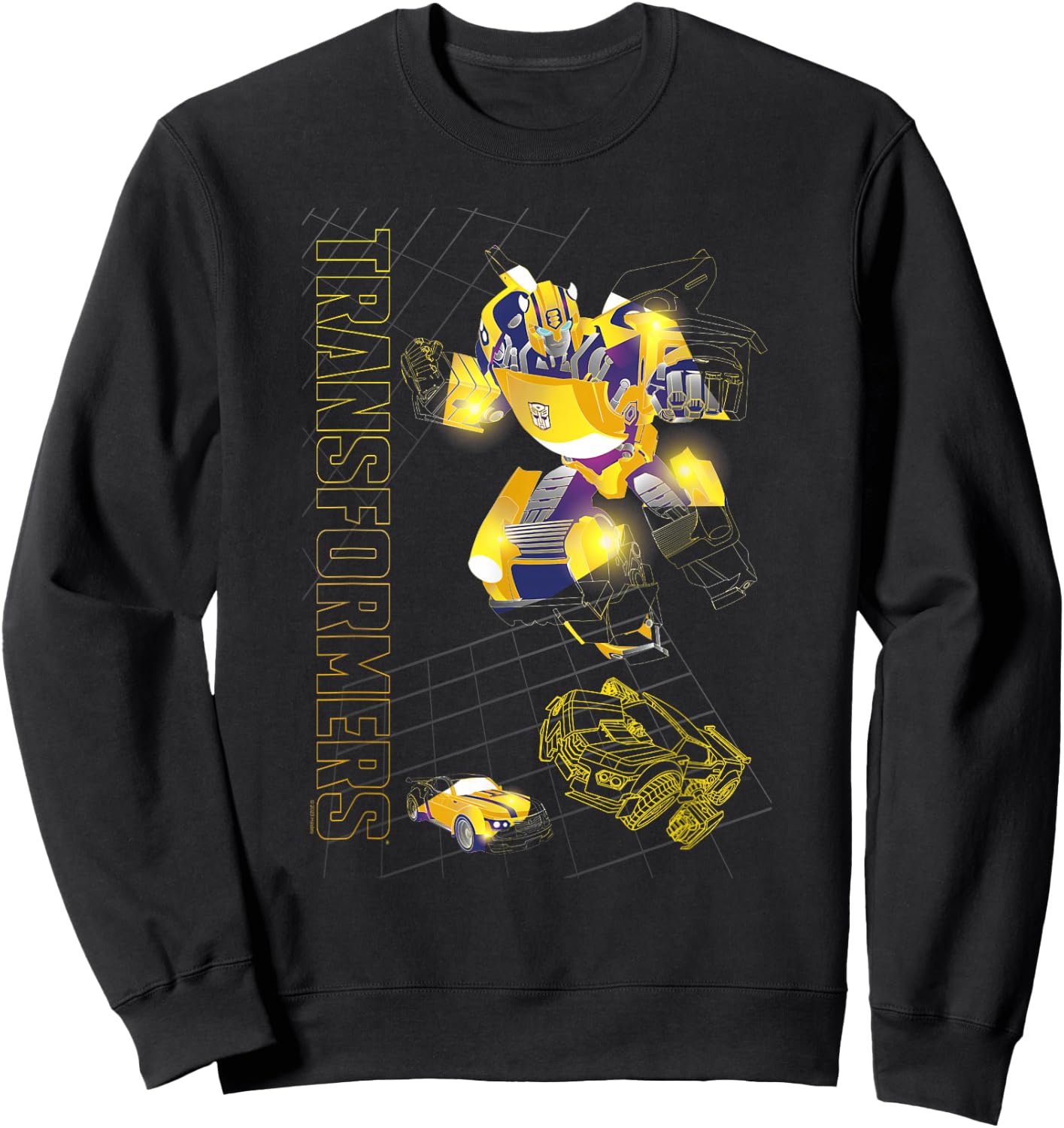 Transformers Evergreen Bumblebee Ready To Fight Logo Sweatshirt - Sweatshirt | Black