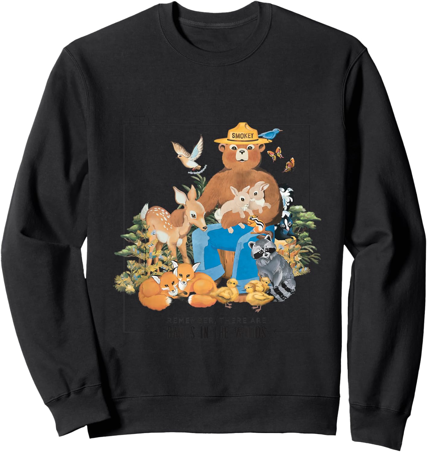 Smokey Bear Officially Licensed Sweatshirt - Sweatshirt | Black