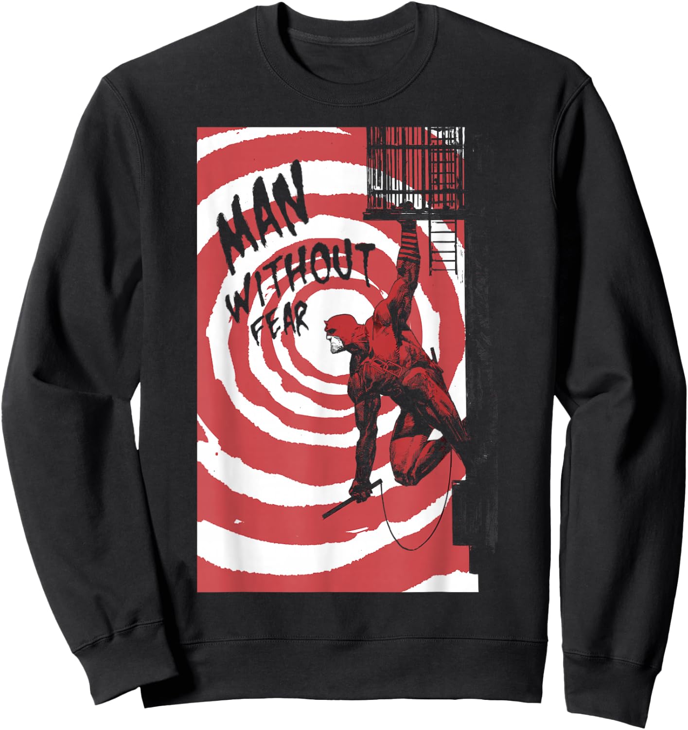 Marvel Daredevil Fire Escape Man Without Fear Variant Cover Sweatshirt - Sweatshirt | Black