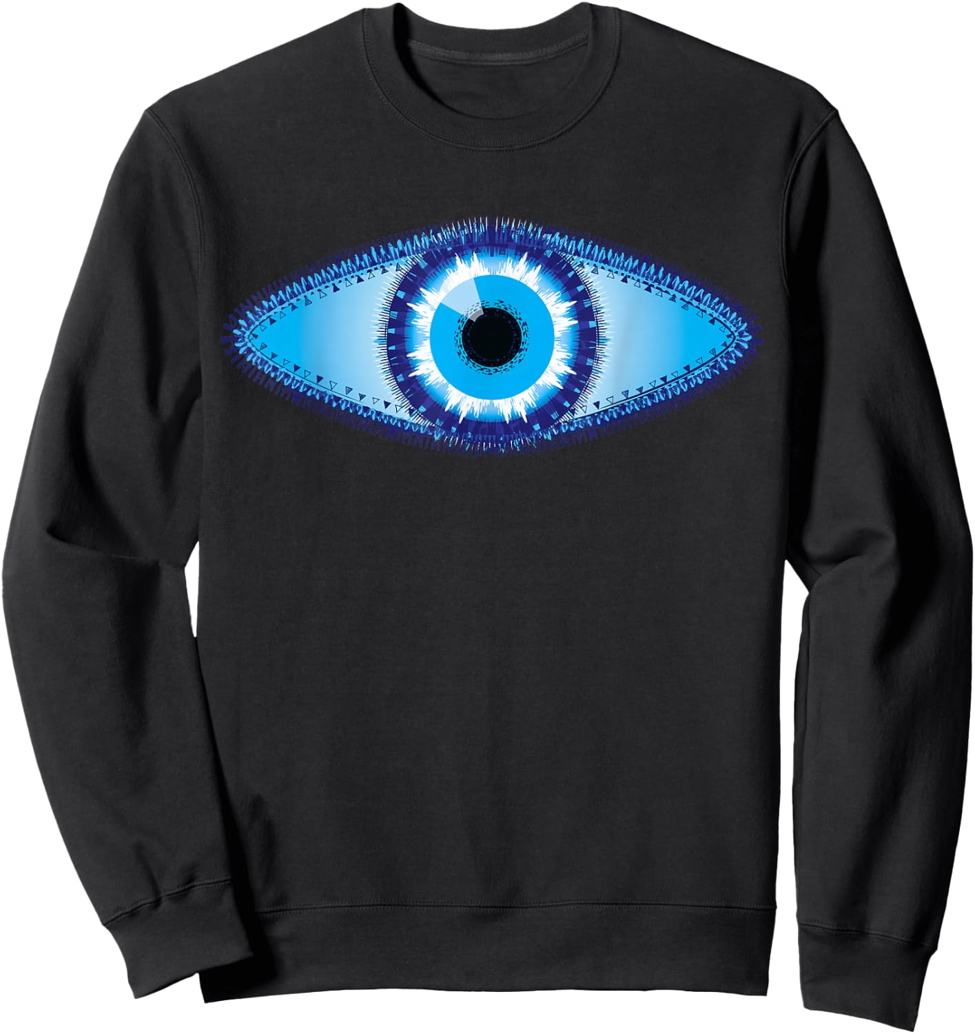 Evil Eye Shirt Nazar Protect From Evil Greek Turkish Sweatshirt - Sweatshirt | Black