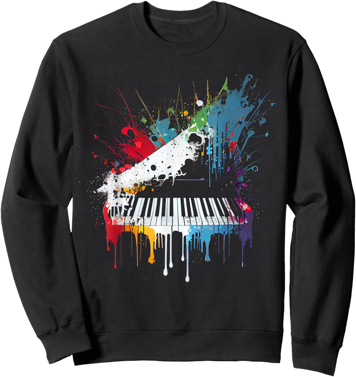 Piano Design Klavier Geschenk für Pianisten Sweatshirt - Sweatshirt | Black