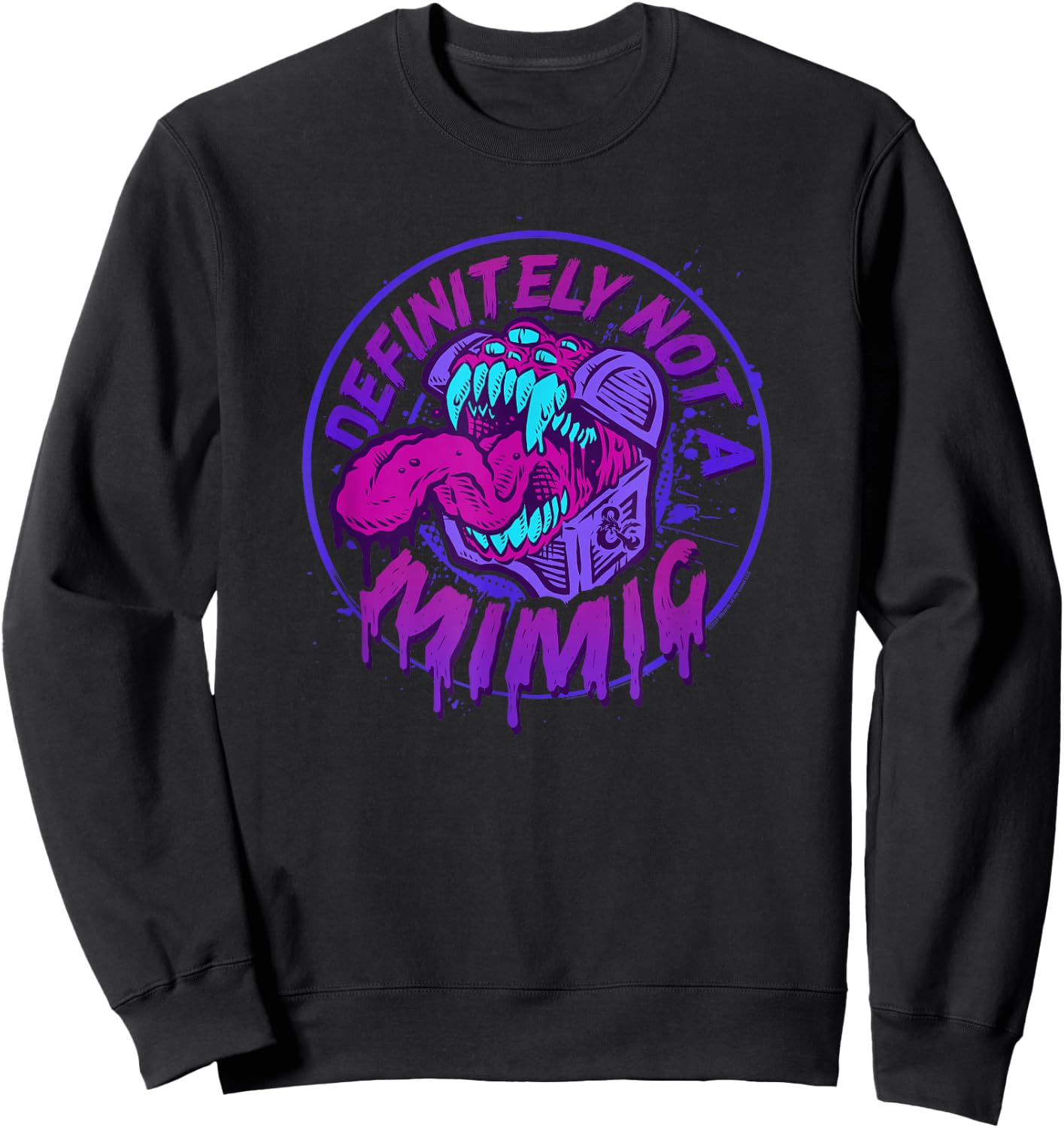 Dungeons & Dragons Definitely Not A Mimic Iconic Logo , black Sweatshirt - Sweatshirt | Black
