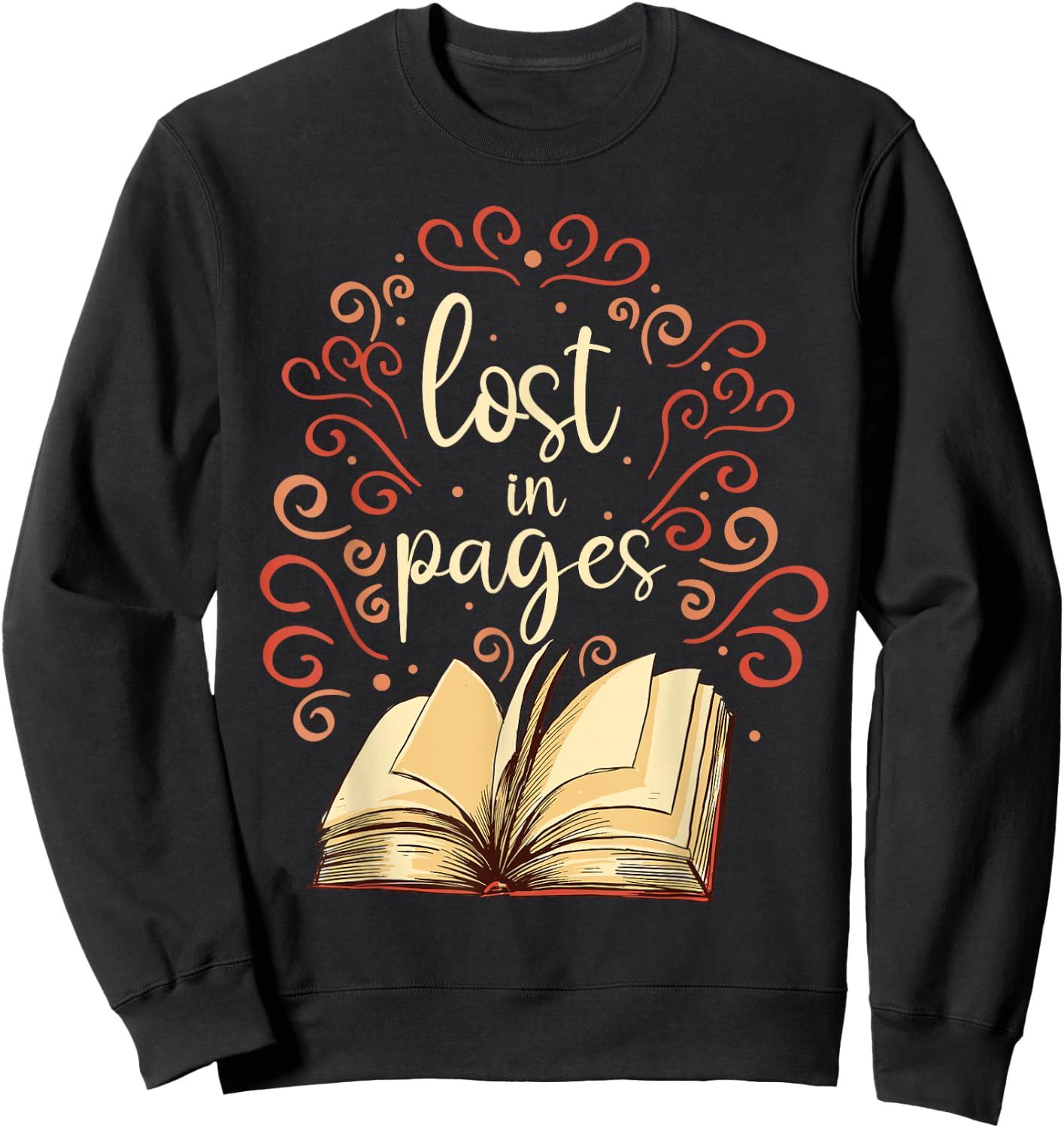 Buchleser Lost In Pages Büchersüchtige, die Bücher lesen Sweatshirt - Sweatshirt | Black