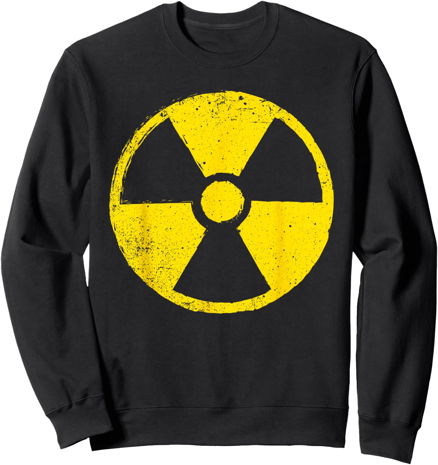 Funny Radioactive Symbol Women Biohazard Nuclear Sweatshirt - Sweatshirt | Black