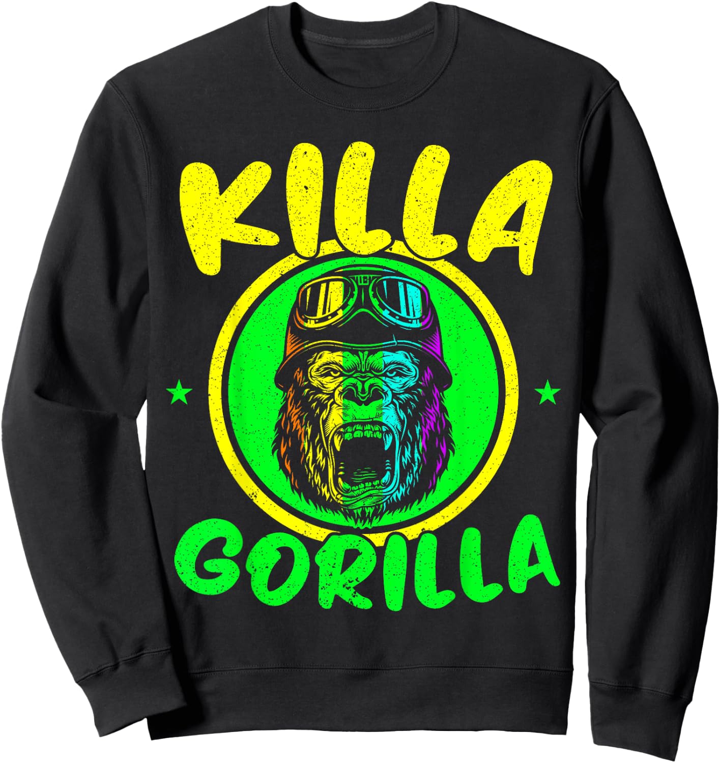 Killa Gorilla Ape Lover Monkey Whisperer Zookeeper Sweatshirt - Sweatshirt | Black