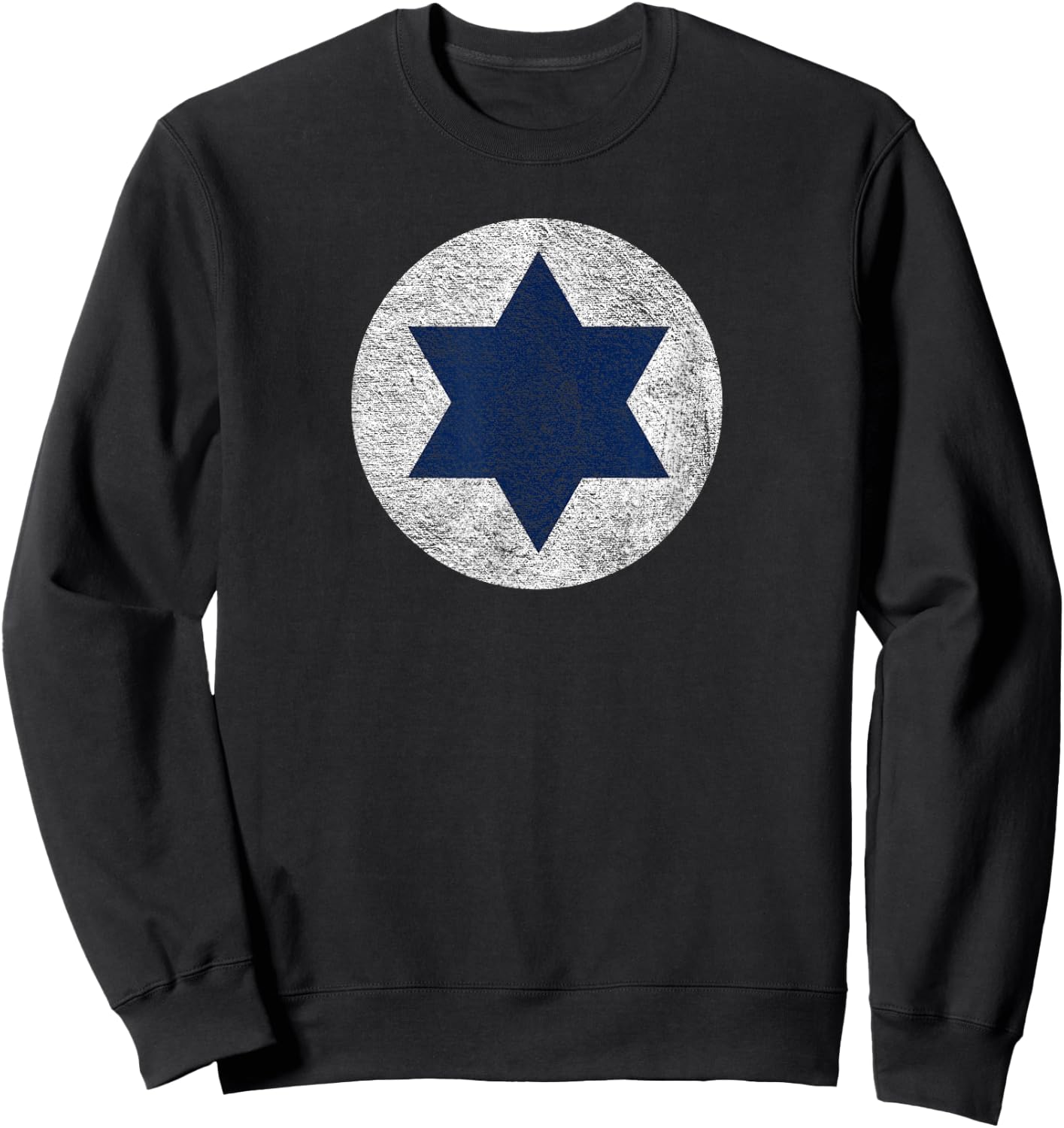 Israeli Air Force Israel Defense Roundel Flag Star of David Sweatshirt - Sweatshirt | Black