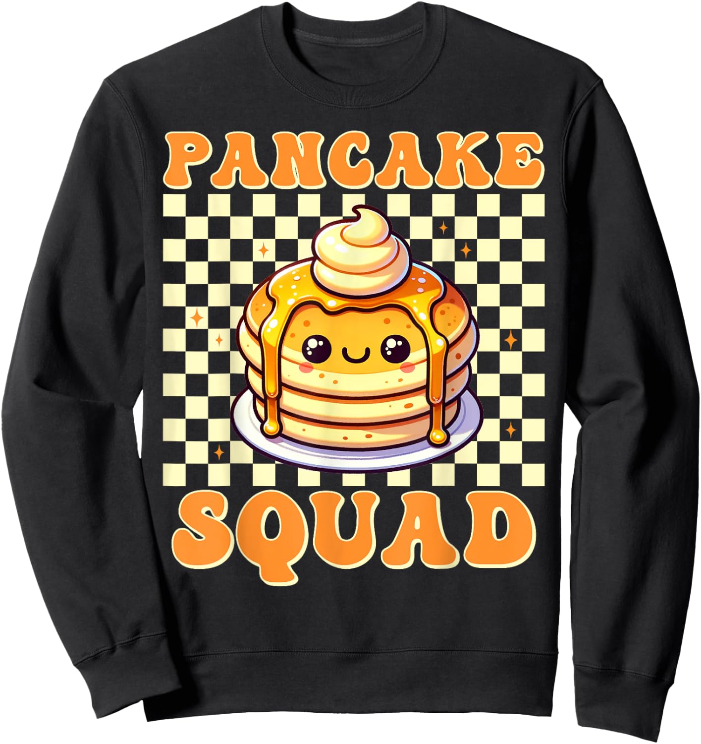 Pancake Squad Crew Syrup Brunch Breakfast Bake Maker Sweatshirt - Sweatshirt | Black