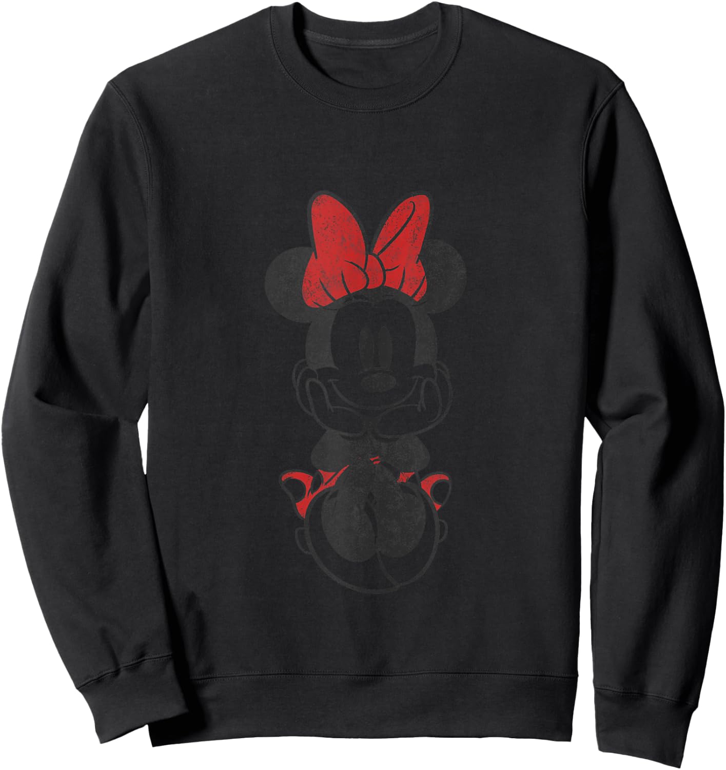 Disney Mickey and Friends Minnie Mouse Vintage Sitting Sweatshirt - Sweatshirt | Black
