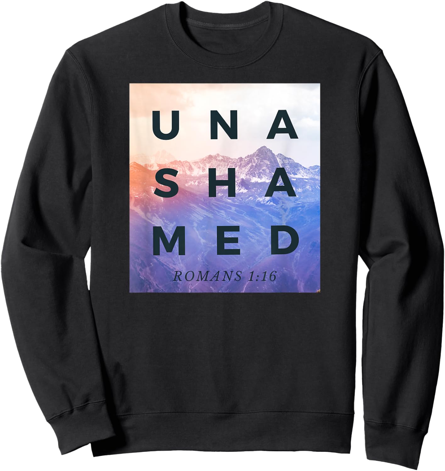 Unashamed Christian Gift Women Kids Roman 1:16 Sweatshirt - Sweatshirt | Black