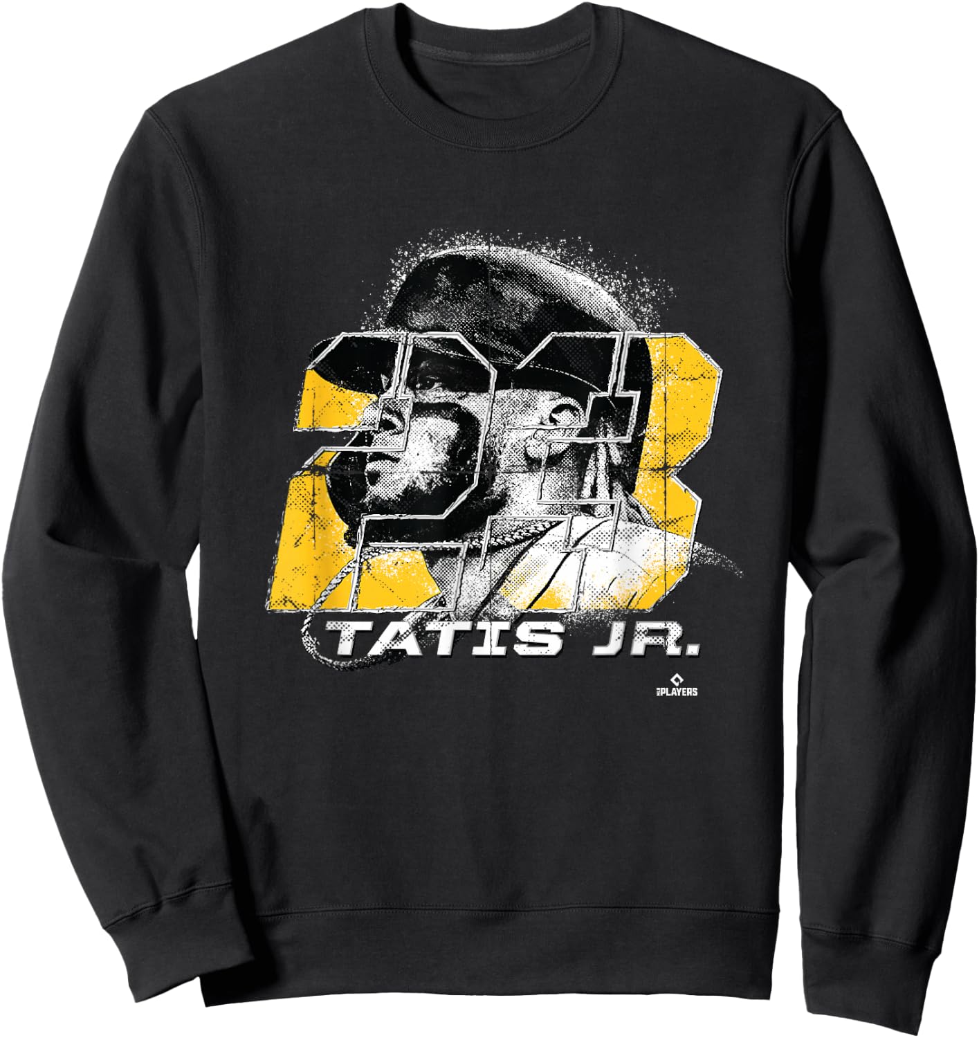 FanPrint Fernando Tatis, Jr. Silhouette - Men's Baseball Sports - Black - Small Sweatshirt - Sweatshirt | Black