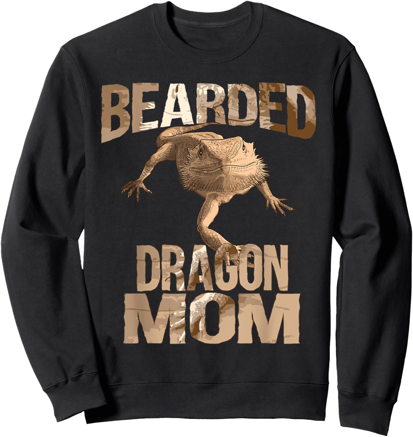 Cool Bearded Dragon Art Girls Bearded Dragon Lover Sweatshirt - Sweatshirt | Black