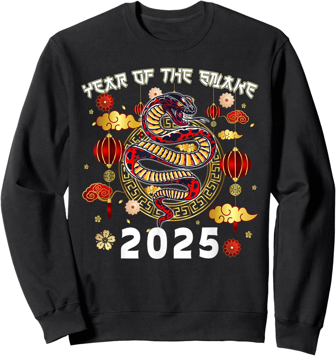 Year Of The Snake 2025 Lunar New Year Chinese New Year 2025 Sweatshirt - Sweatshirt | Black