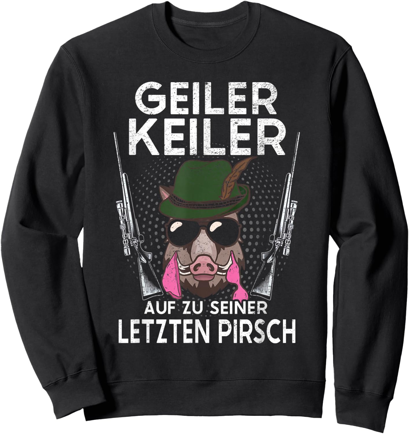 JGA Jäger Geiler Keiler Junggesellenabschied Jagd Sweatshirt - Sweatshirt | Black