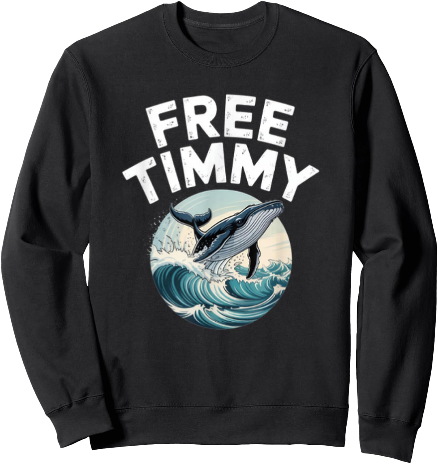 Buckelwal Timmy Walrettung Wismar Timmendorfer Strand Ostsee Sweatshirt - Sweatshirt | Black