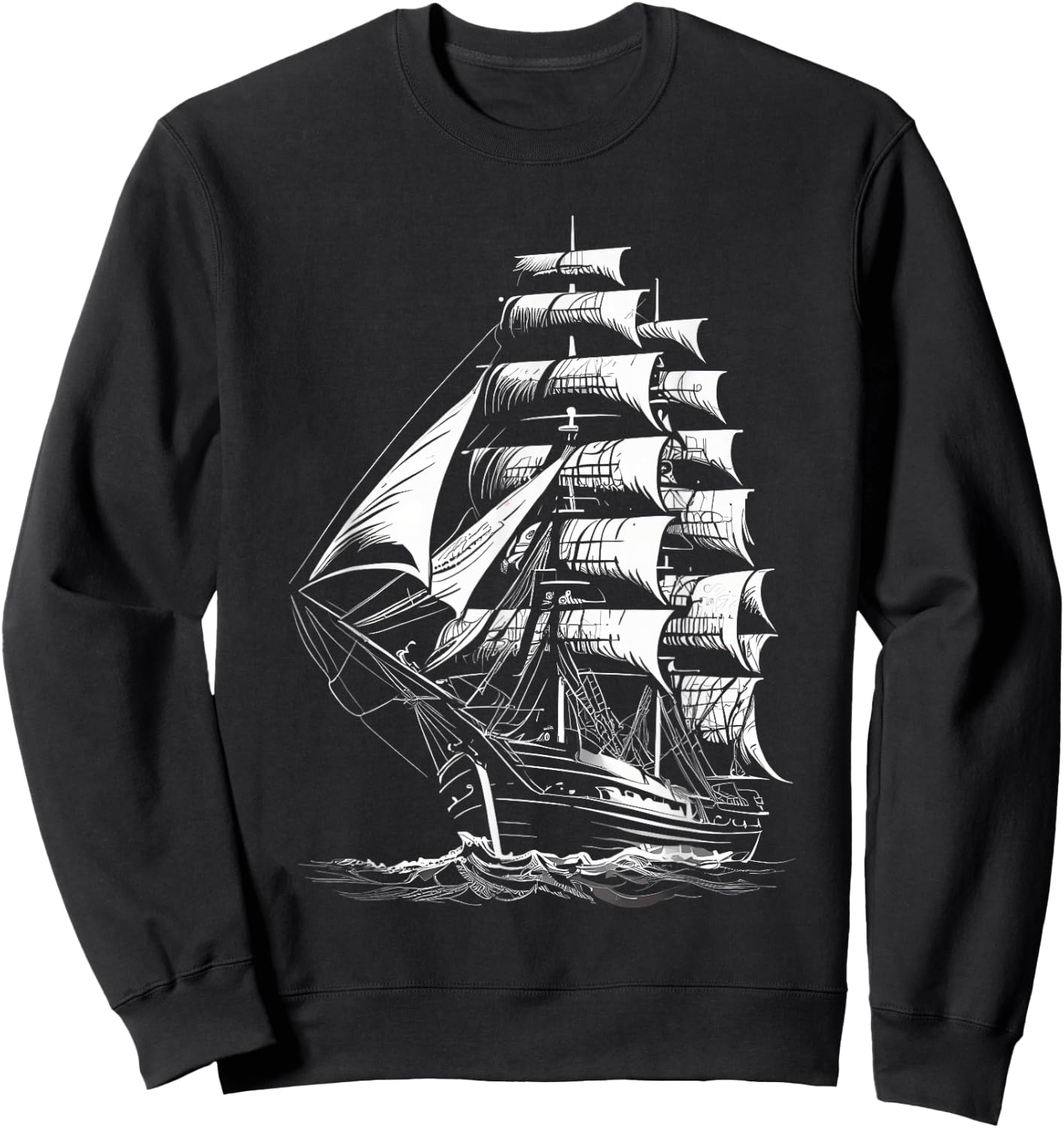 Sailing Sailing Boat Sailing Sailing Water Sports Sailing Ship , black Sweatshirt - Sweatshirt | Black