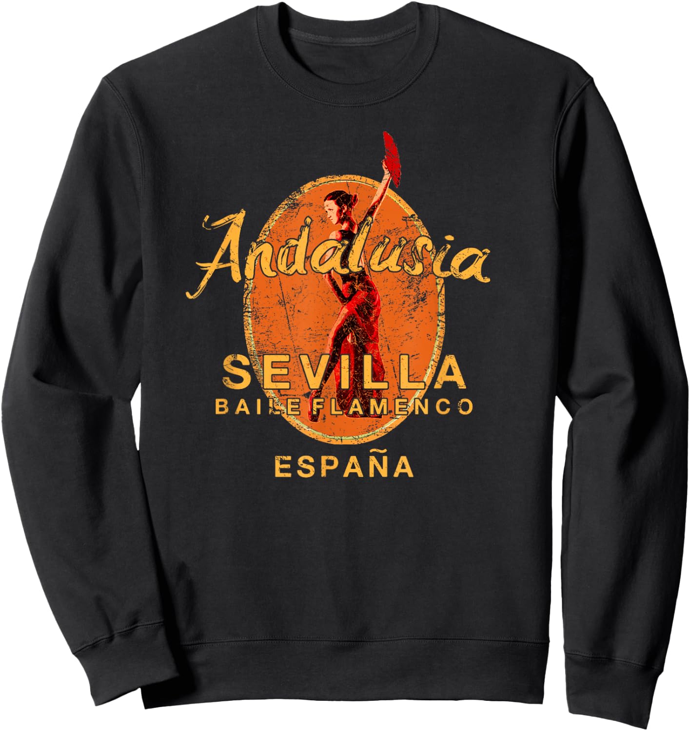 Spain Seville Flamenco Dance Andalusia Sevilla Espana Sweatshirt - Sweatshirt | Black