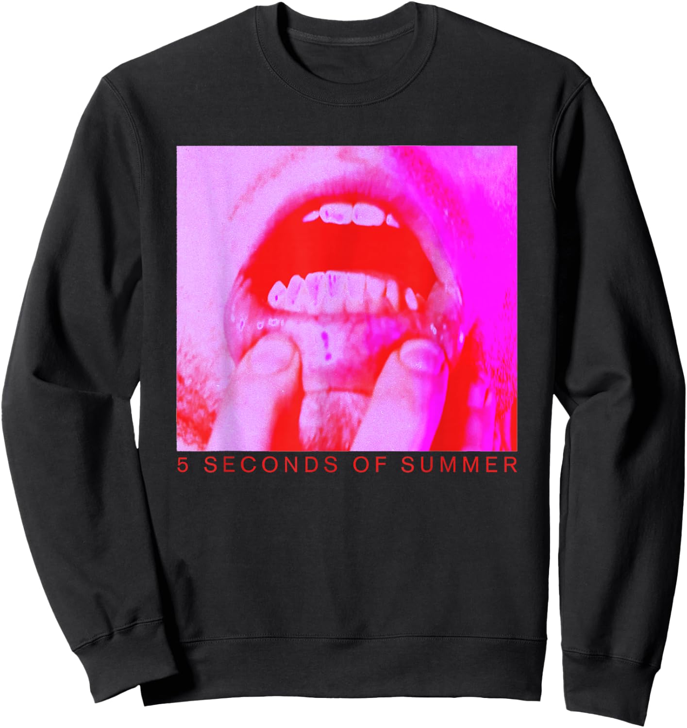 5 Seconds of Summer Lips Sweatshirt - Sweatshirt | Black