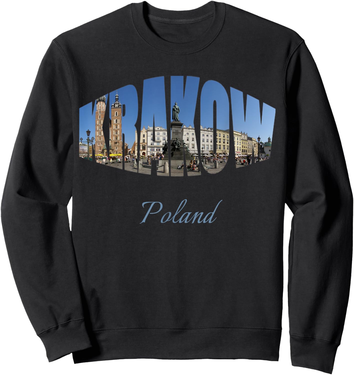 Krakow Poland Sweatshirt - Sweatshirt | Black