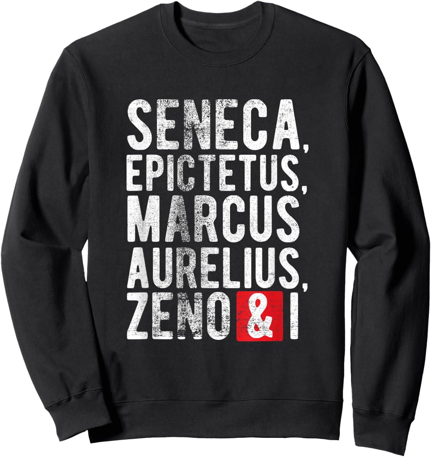 Funny Stoic Gift Stoic Philosophers Stoicism Sweatshirt - Sweatshirt | Black