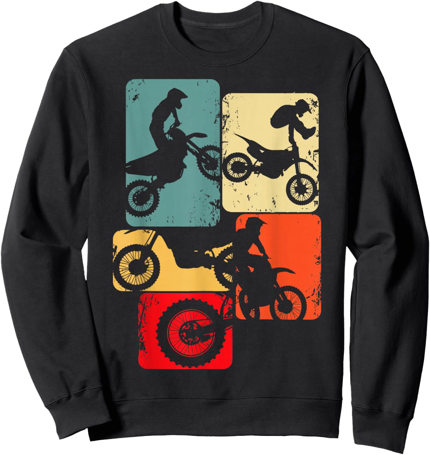 Motocross Bike Dirt Biker Enduro Supermoto , black Sweatshirt - Sweatshirt | Black