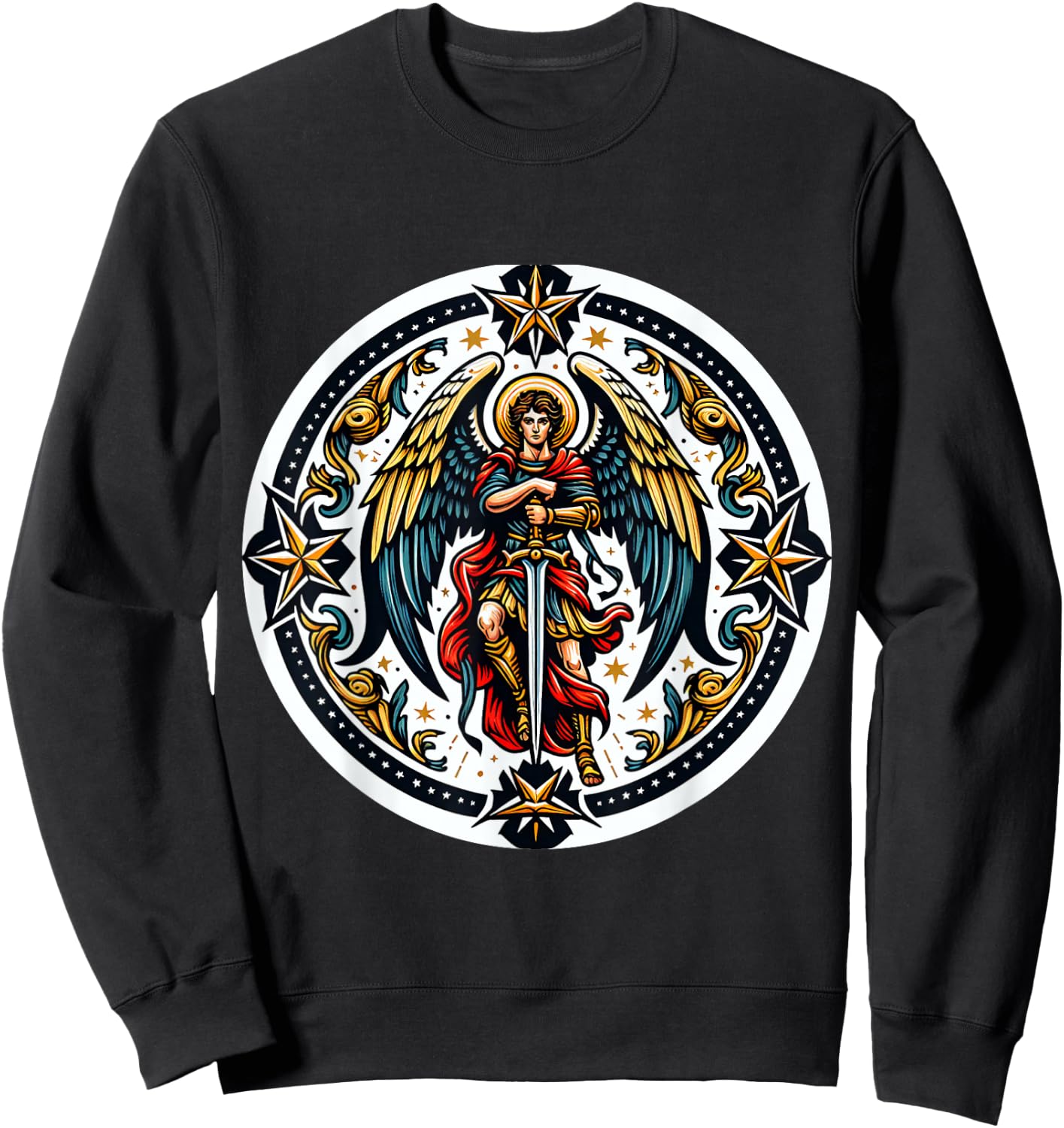 Patron Saint Michael Archangel Angels Costume Sweatshirt - Sweatshirt | Black