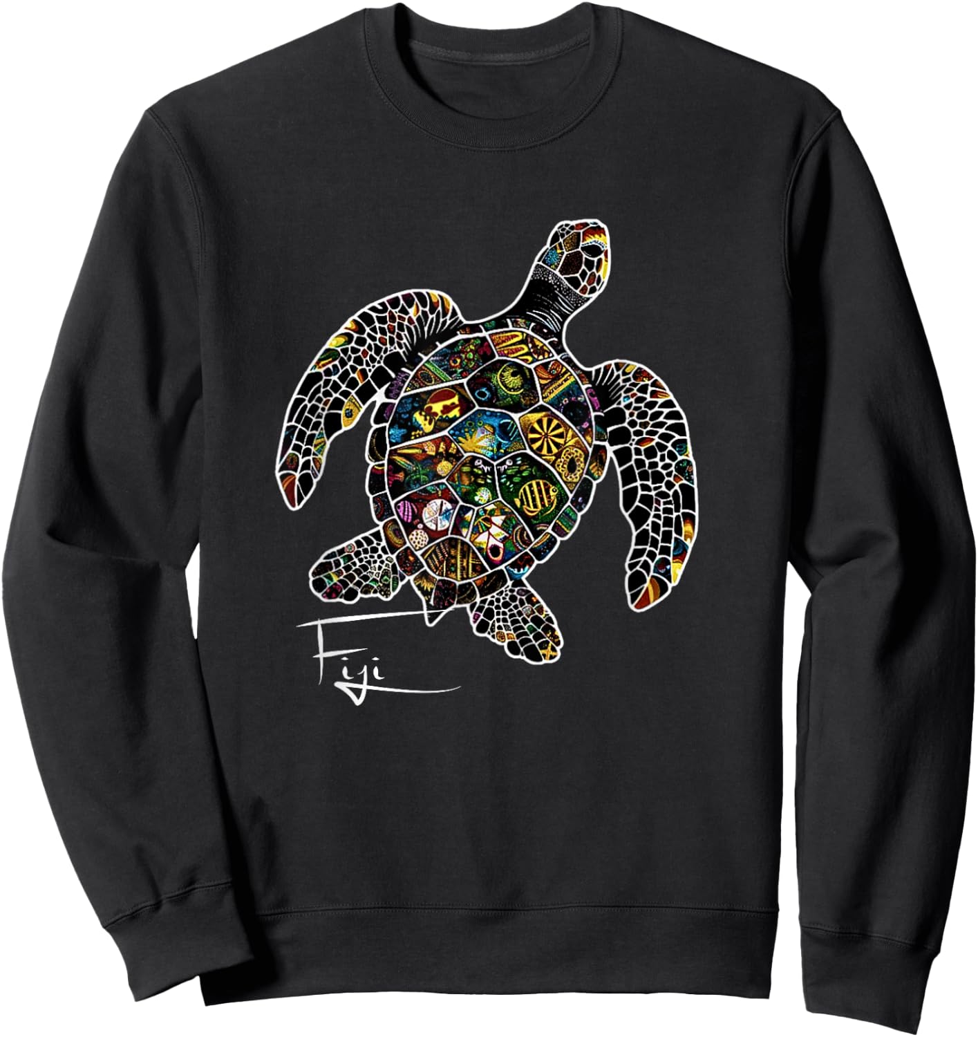 Fiji Islands Surfer Sign Fiji Souvenir Sweatshirt - Sweatshirt | Black