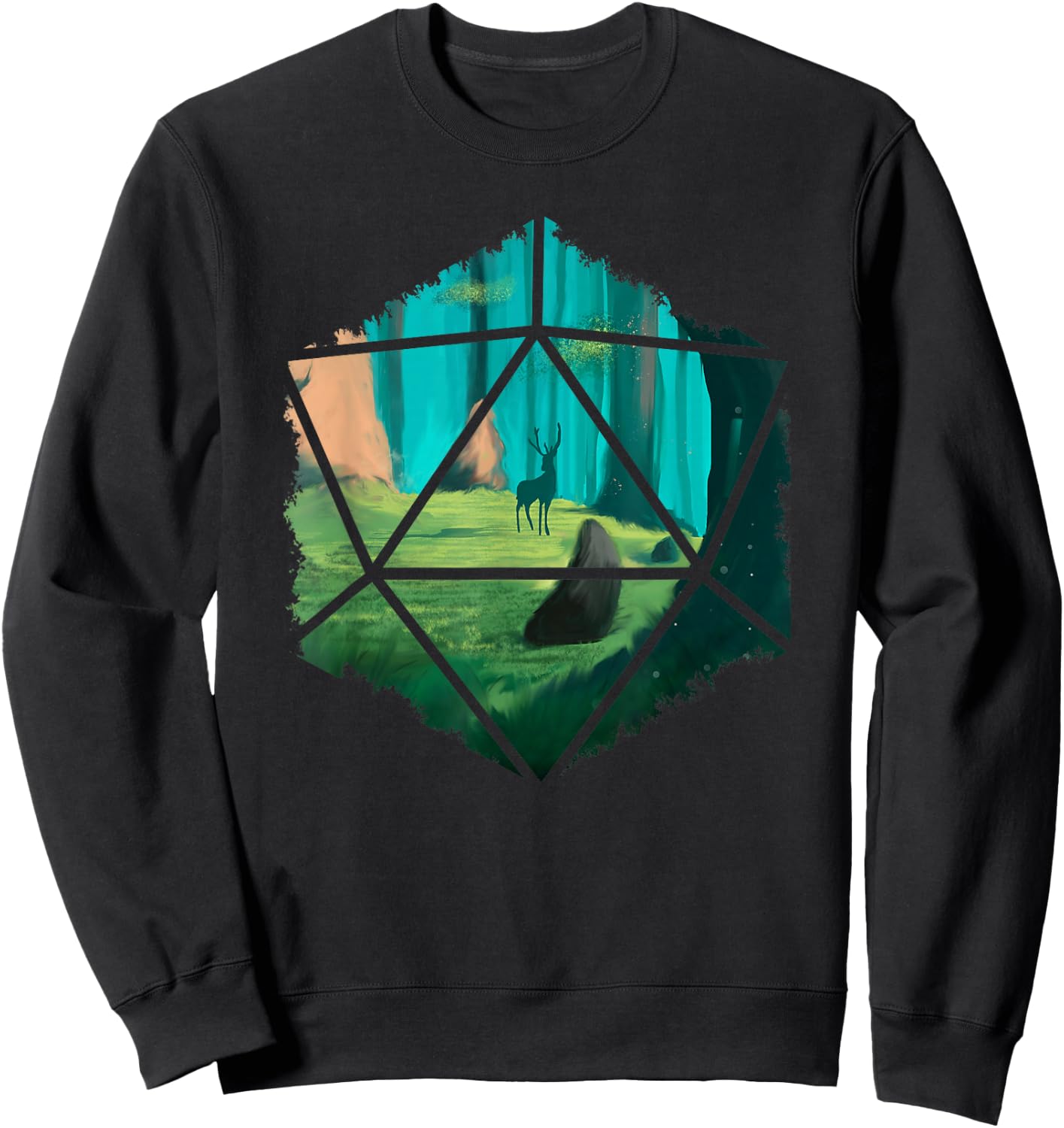 Gamer Games Brettspiele Würfel Fantasy Sweatshirt - Sweatshirt | Black