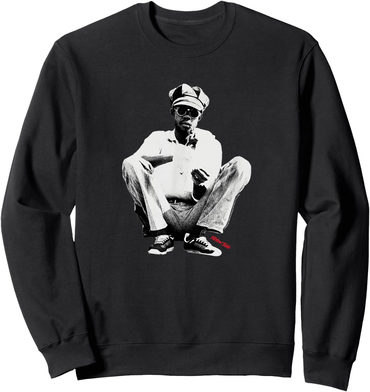 Peter Tosh Sitting Photo by Lee Jaffee Sweatshirt - Sweatshirt | Black