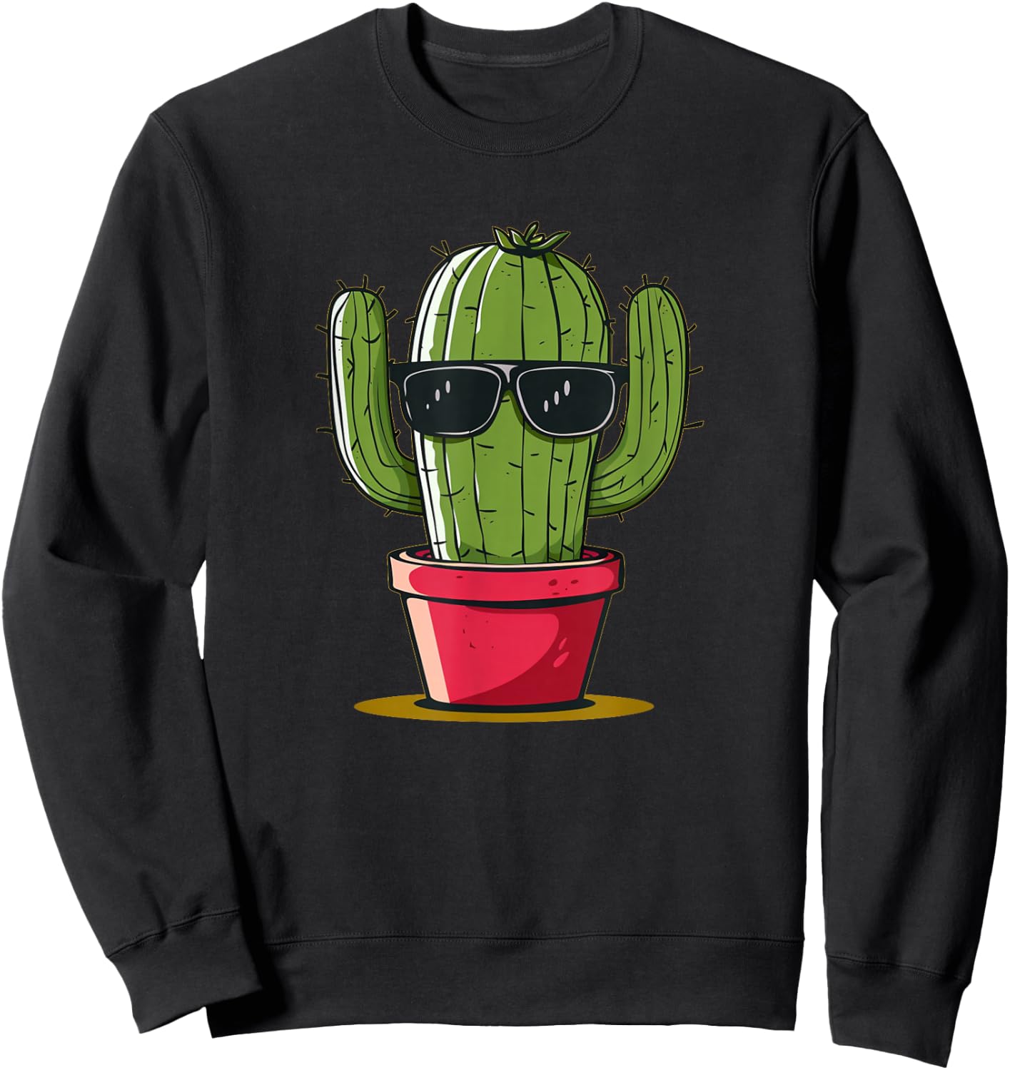 Stunning Cactus Sunglasses Sweatshirt - Sweatshirt | Black