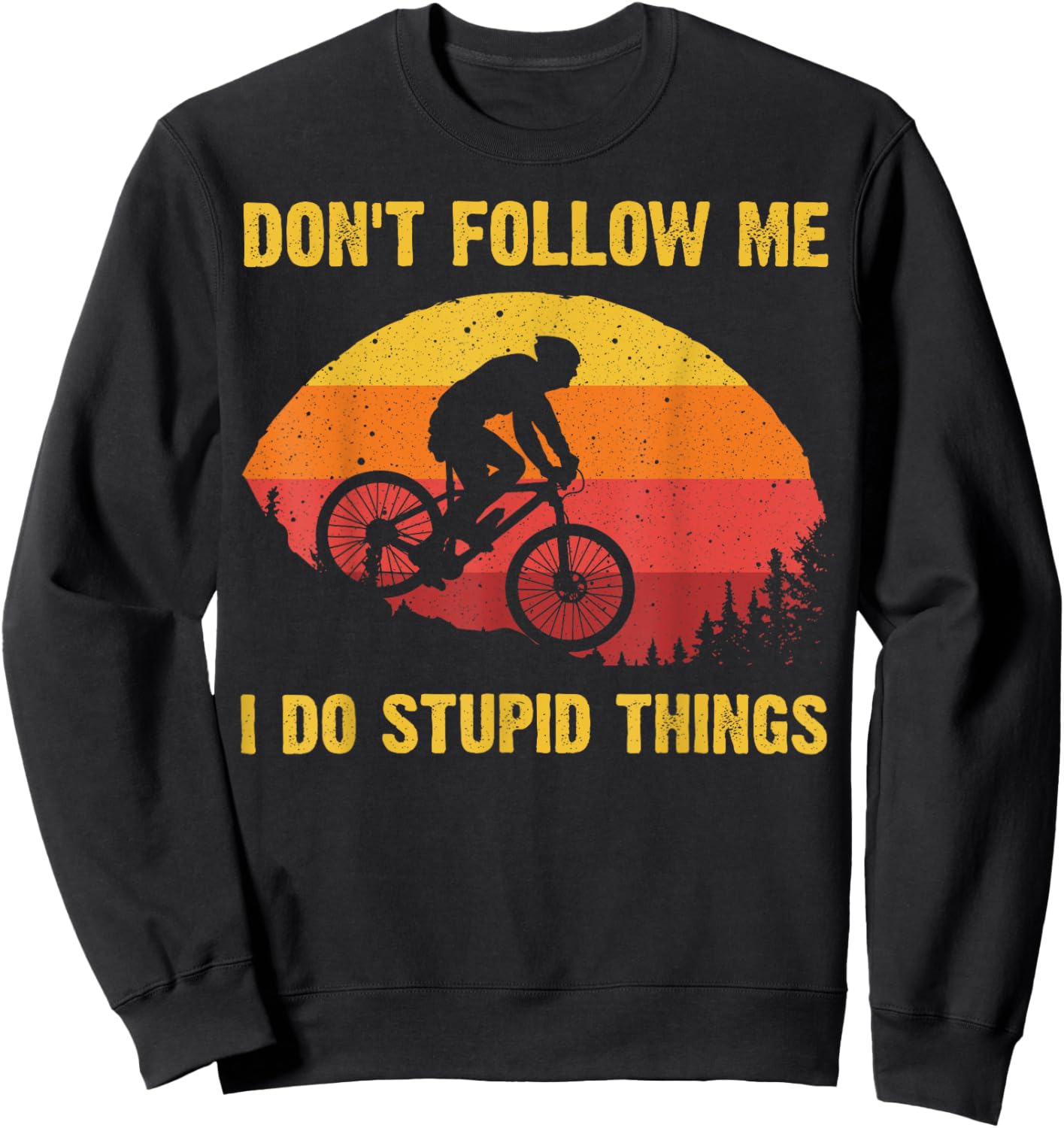Cool Mountain Biking Women Biker MTB Bicycle Bike Sweatshirt - Sweatshirt | Black