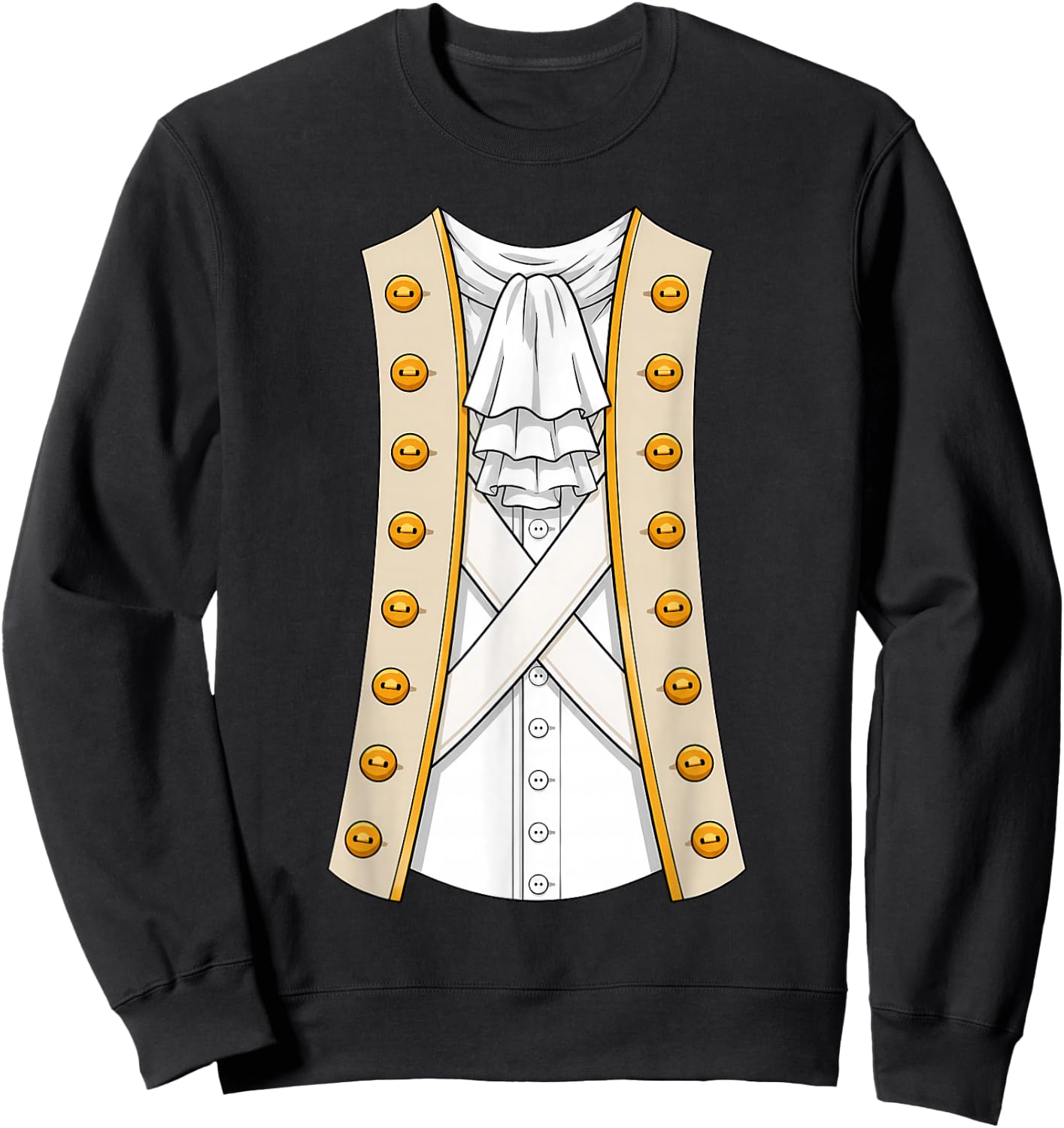 George Washington Revolutionary War Costume Sweatshirt - Sweatshirt | Black