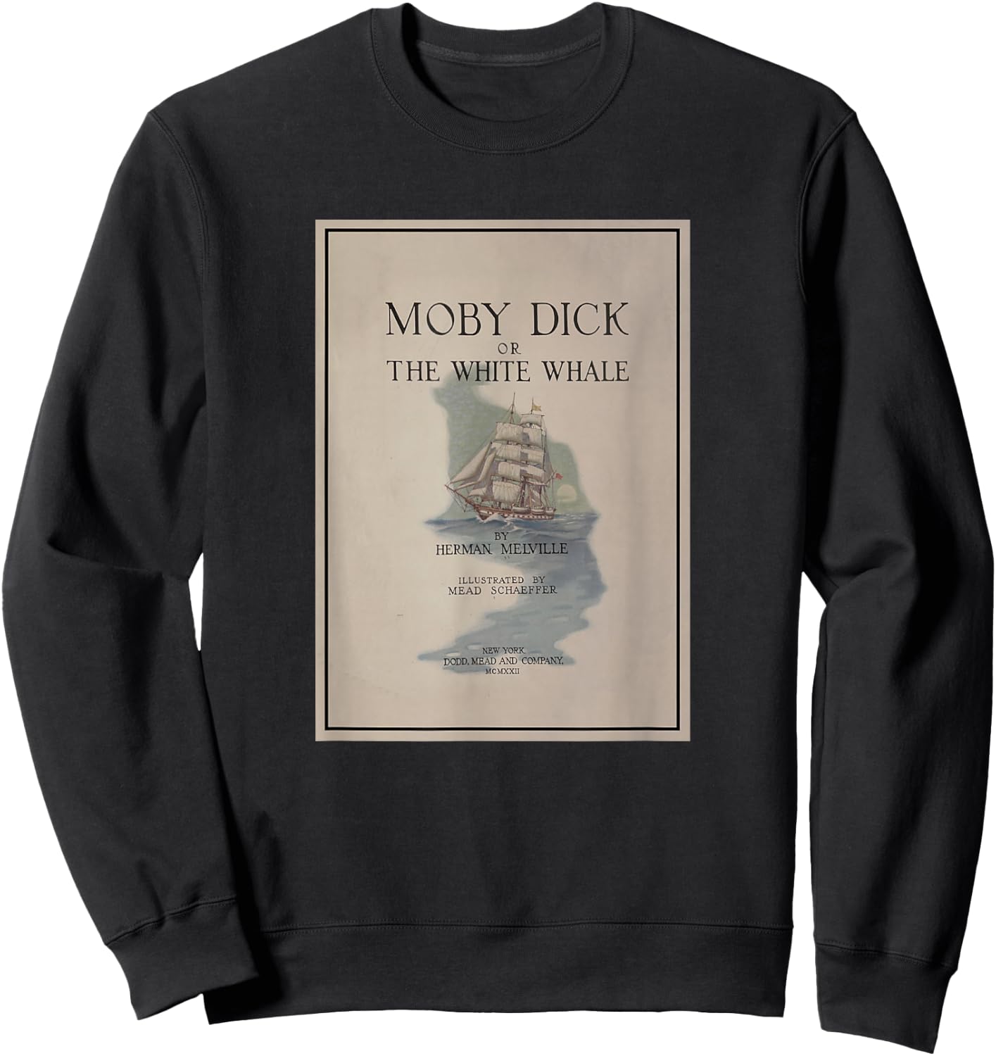 Moby Dick Cover Sweatshirt - Sweatshirt | Black