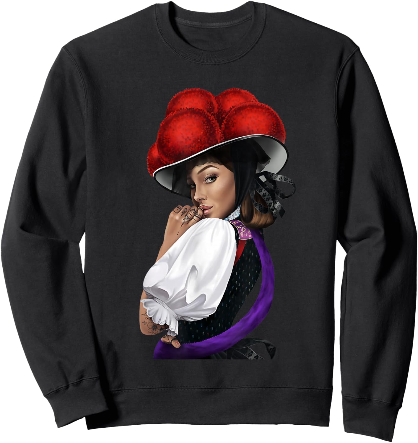 Cool Bollenhut Black Forest , black Sweatshirt - Sweatshirt | Black