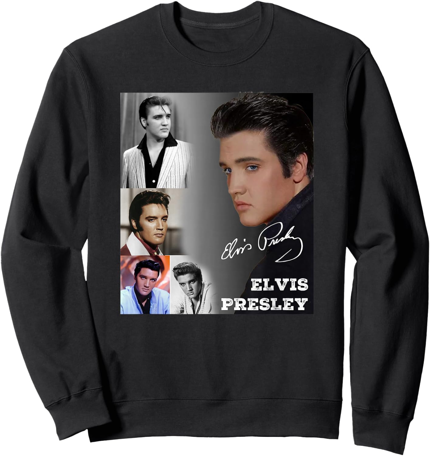 Elvis Presley_005 , black Sweatshirt - Sweatshirt | Black